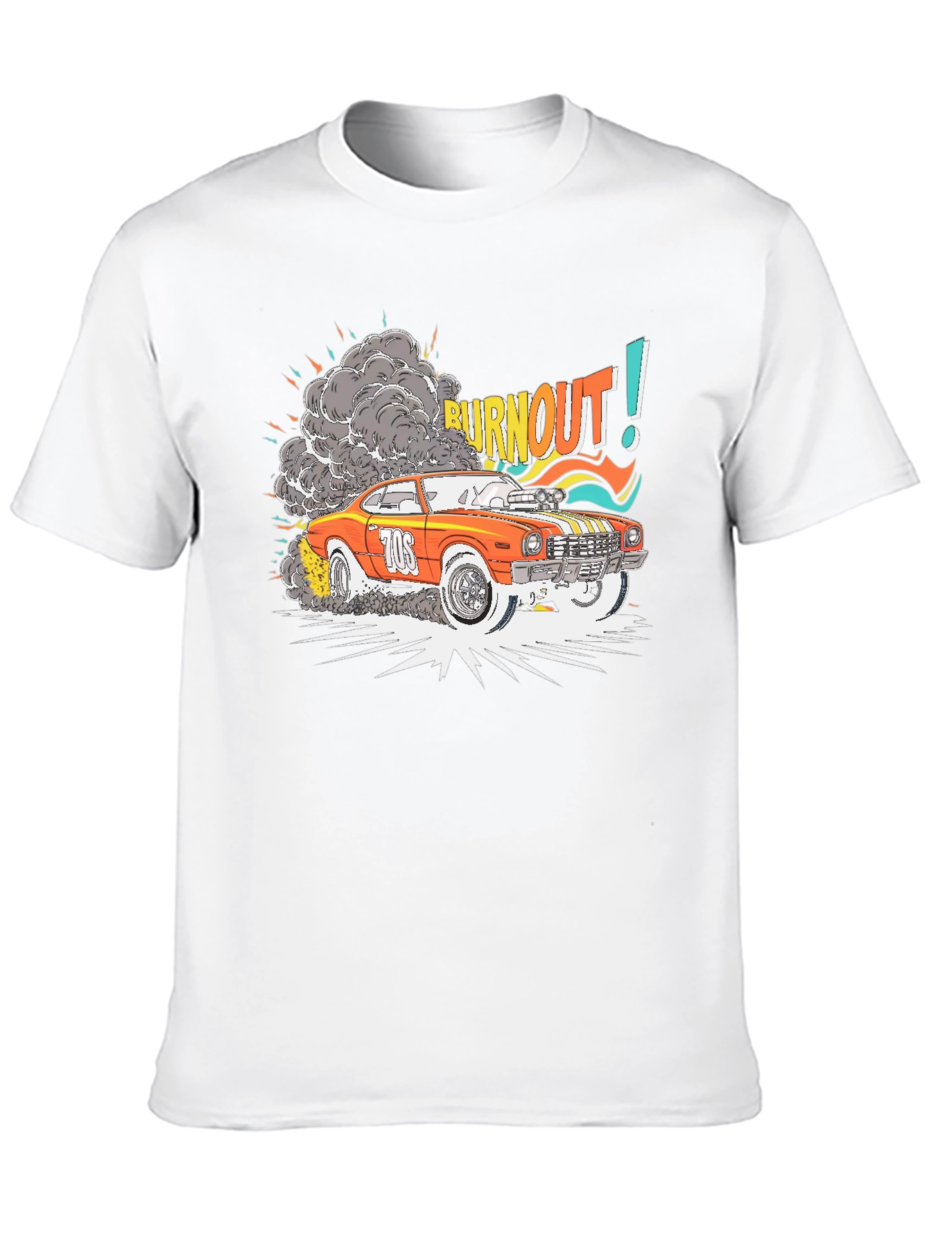 Burnout Car Graphic T-Shirt