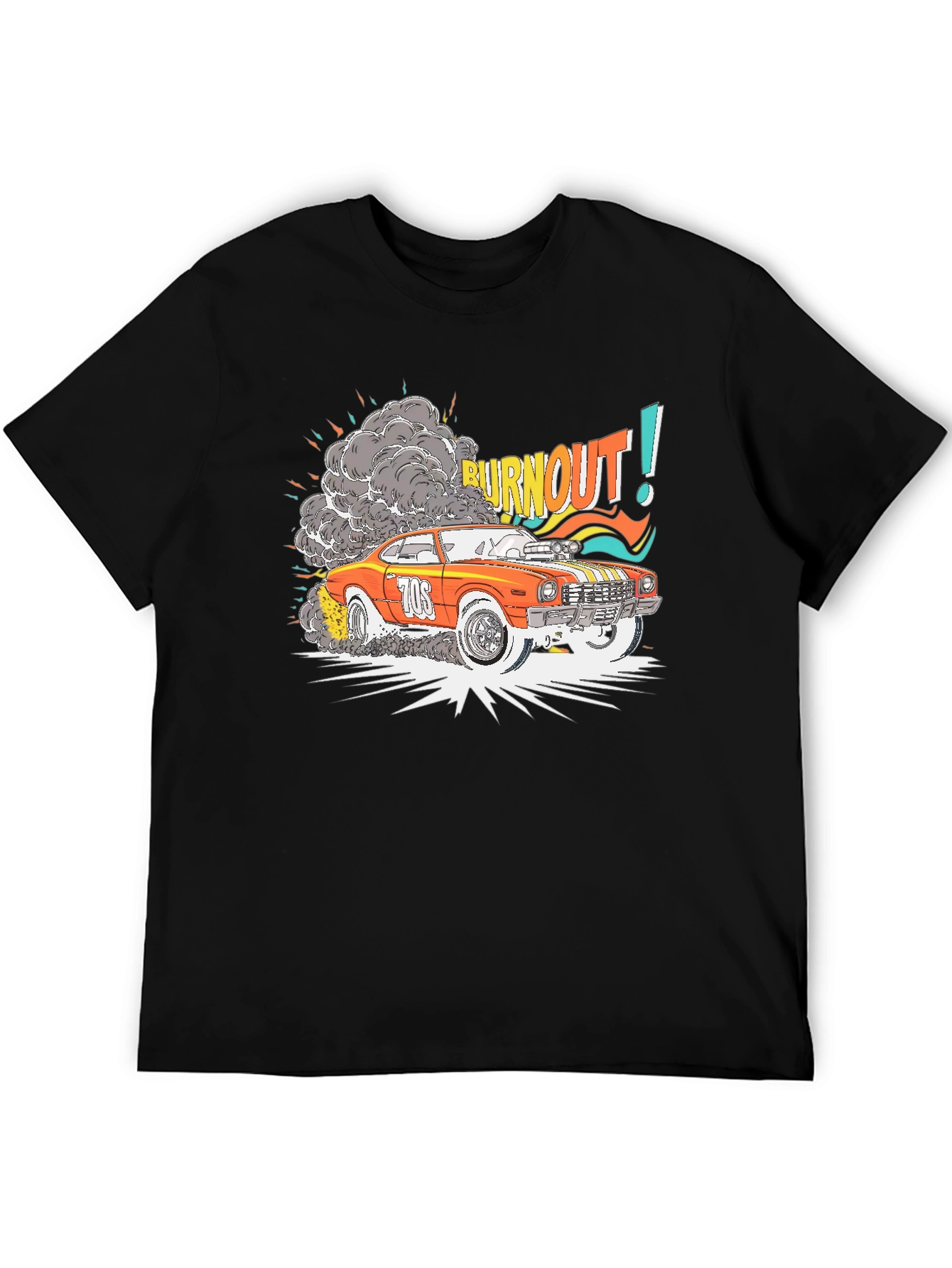 Burnout Car Graphic T-Shirt