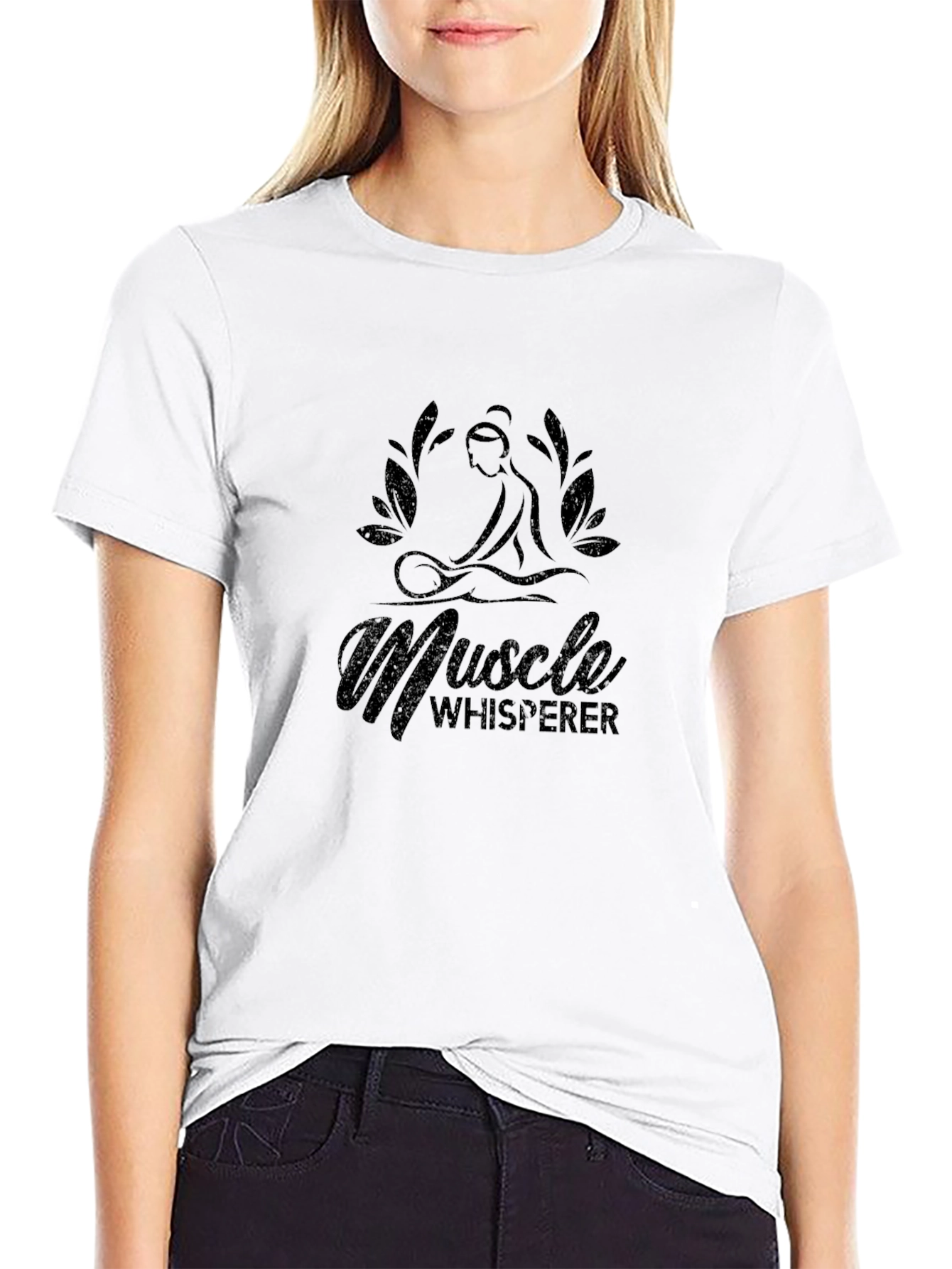 Muscle Whisperer Graphic T-Shirt - Black