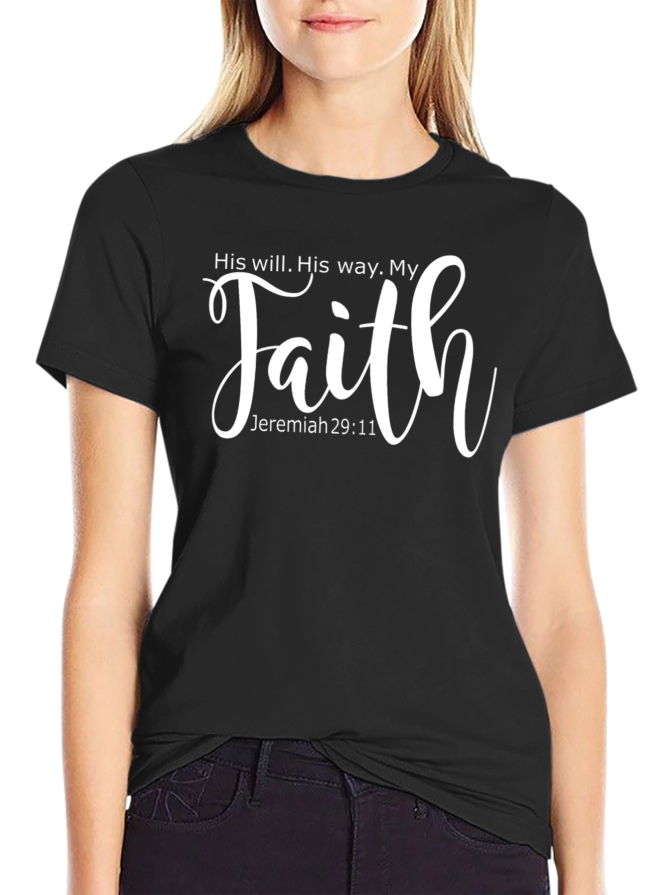 Faith Graphic Tee - Jeremiah 29:11 - Christian T-Shirt
