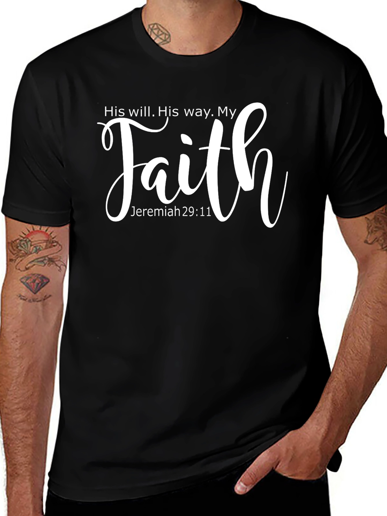 Faith Graphic Tee - Jeremiah 29:11 - Christian T-Shirt