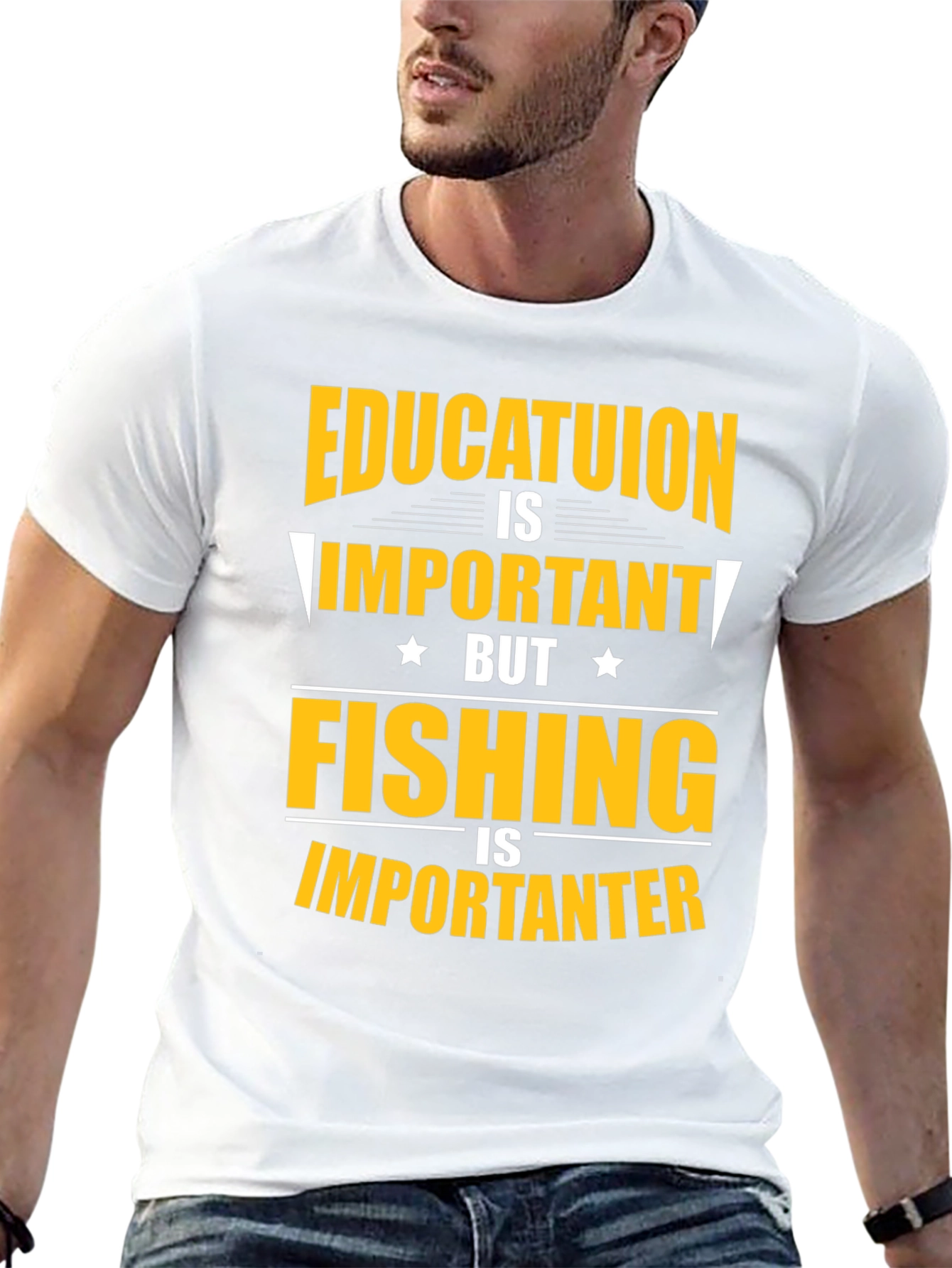 Fishing Is Importanter Graphic Tee