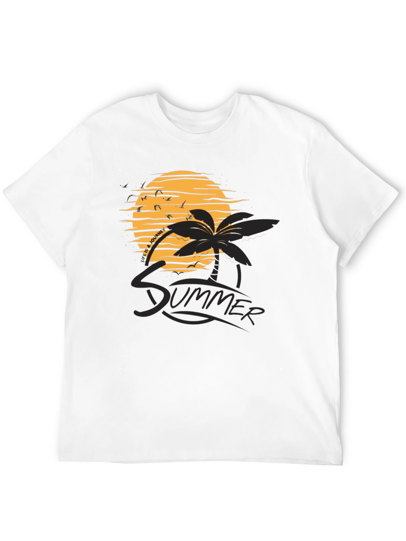 Summer Vibes Black Graphic Tee