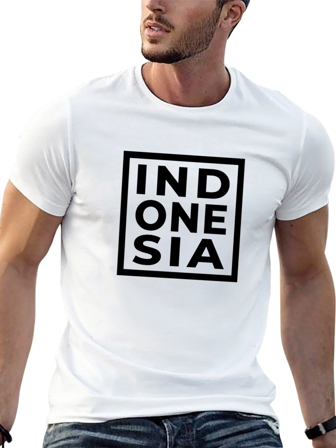 Indonesia Graphic T-Shirt - Black Tee for Men