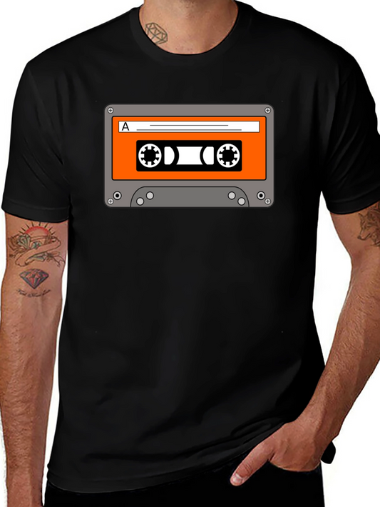 Retro Cassette Tape Graphic T-Shirt - Vintage Style