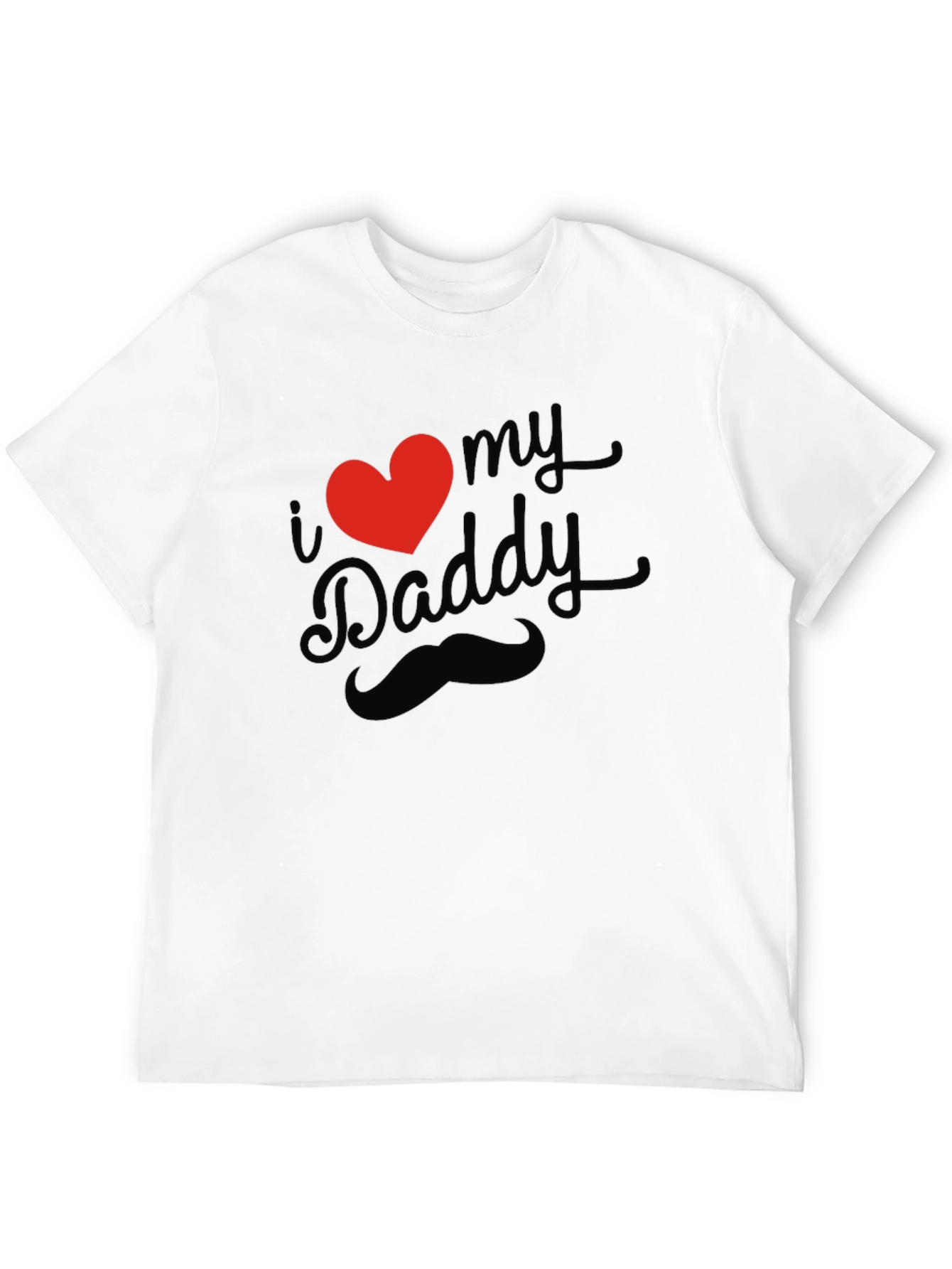 I Heart My Daddy Black T-Shirt