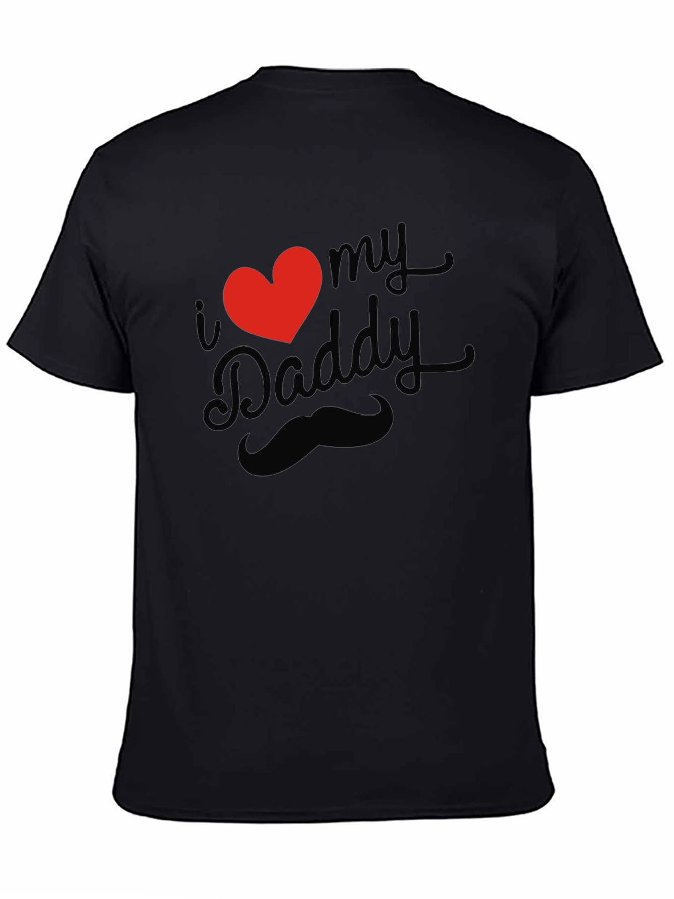 I Heart My Daddy Black T-Shirt