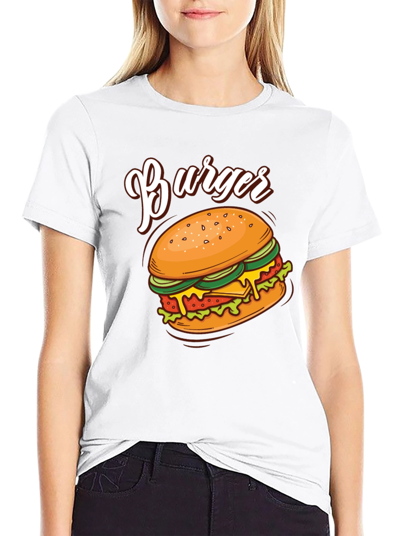 Burger Graphic T-Shirt - Foodie Fashion