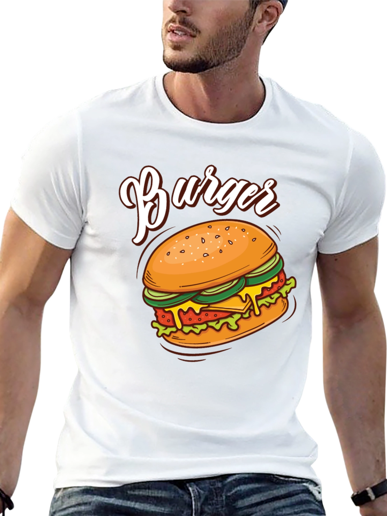 Burger Graphic T-Shirt - Foodie Fashion