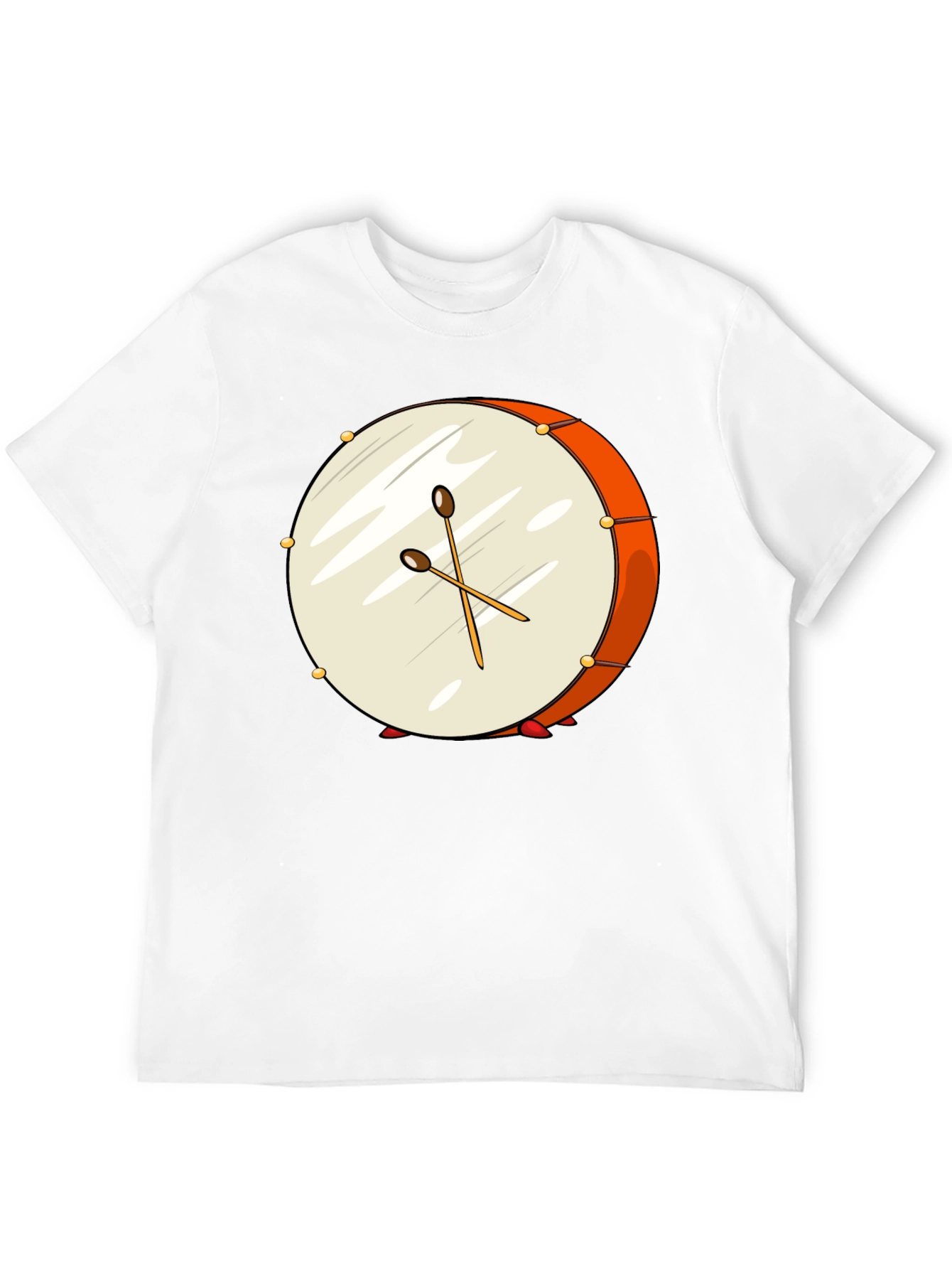 Drum Graphic Black T-Shirt - Music Lover Tee