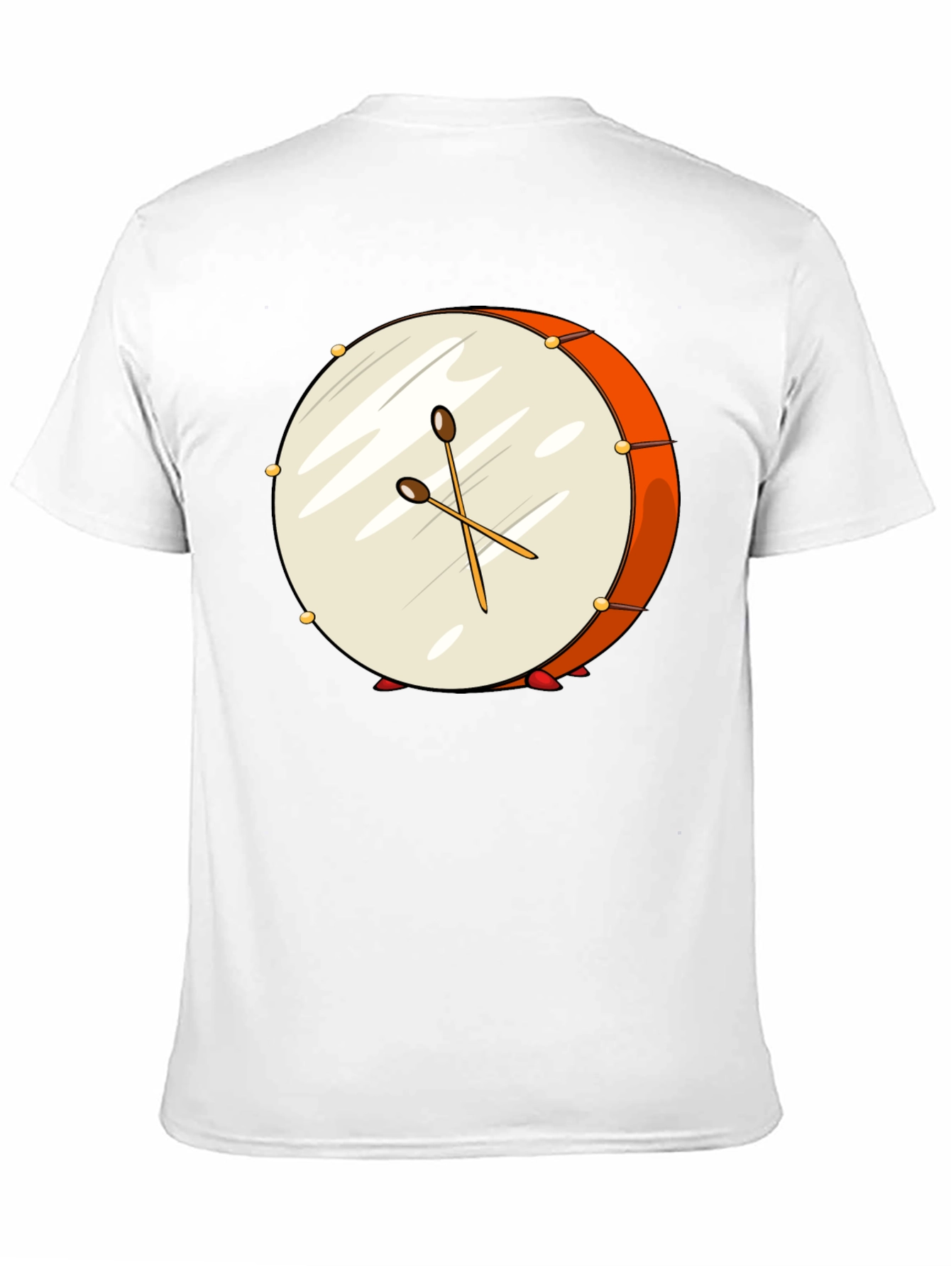 Drum Graphic Black T-Shirt - Music Lover Tee