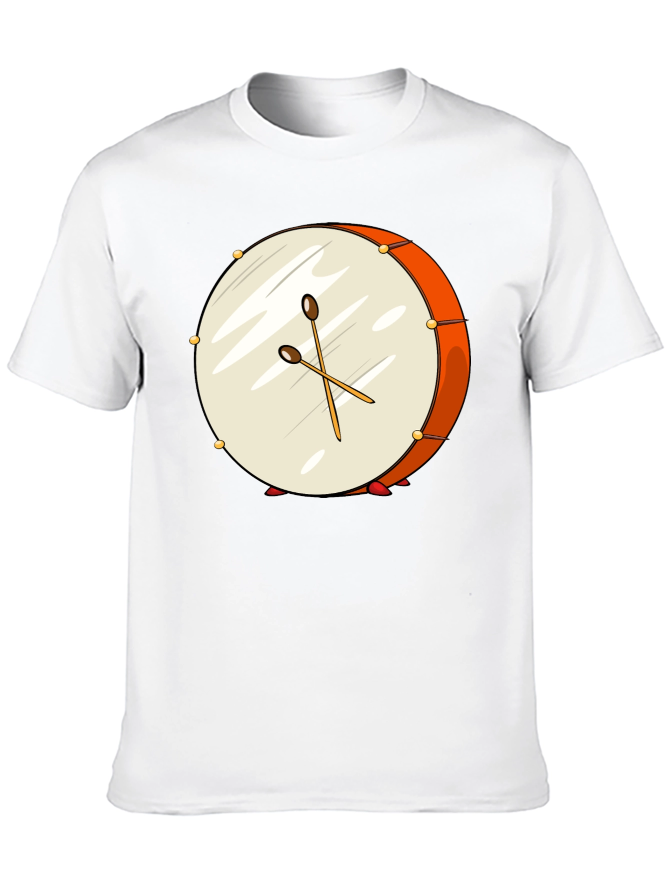 Drum Graphic Black T-Shirt - Music Lover Tee