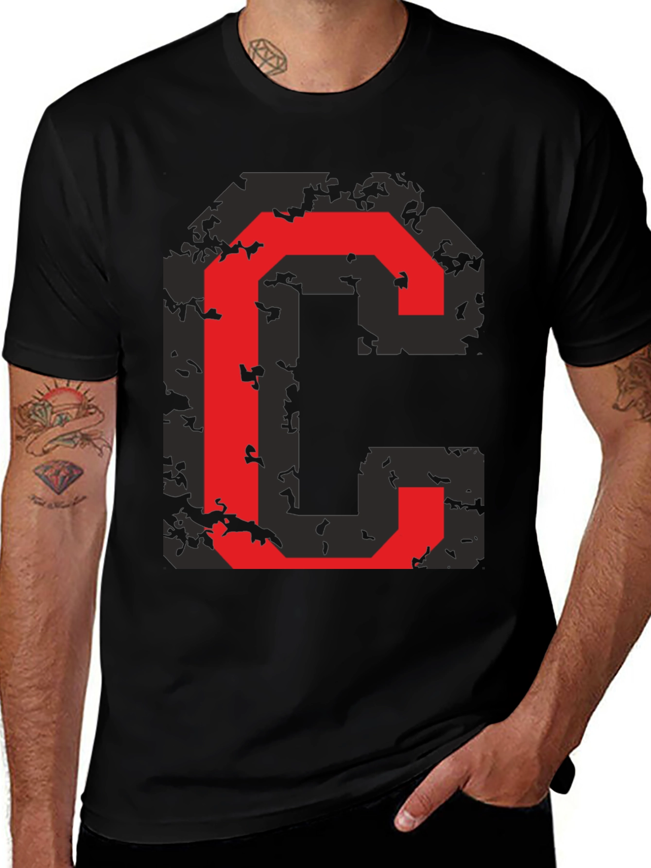 Graphic Tee - Red Letter C