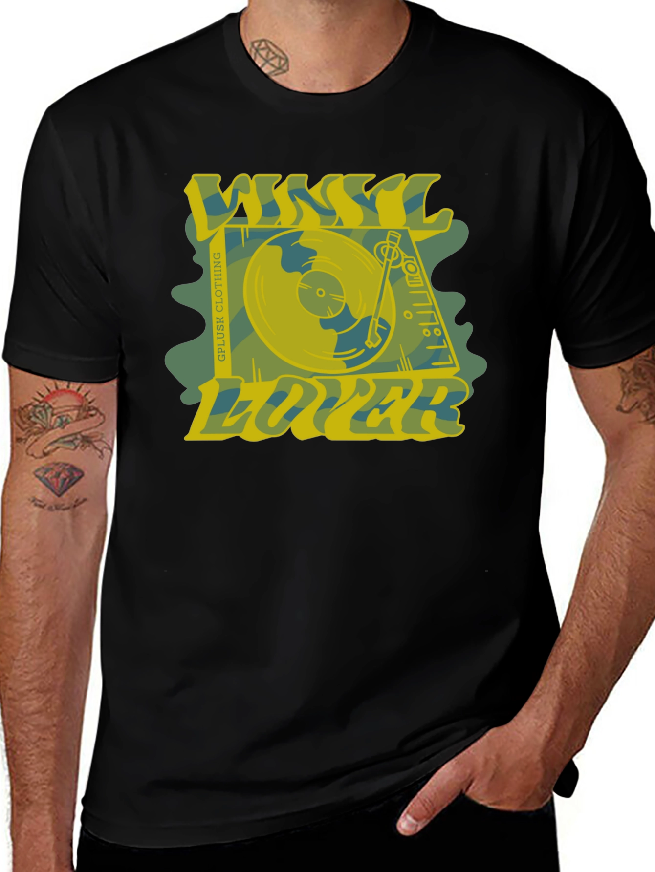 Vinyl Lover Graphic Tee - Retro Music Shirt
