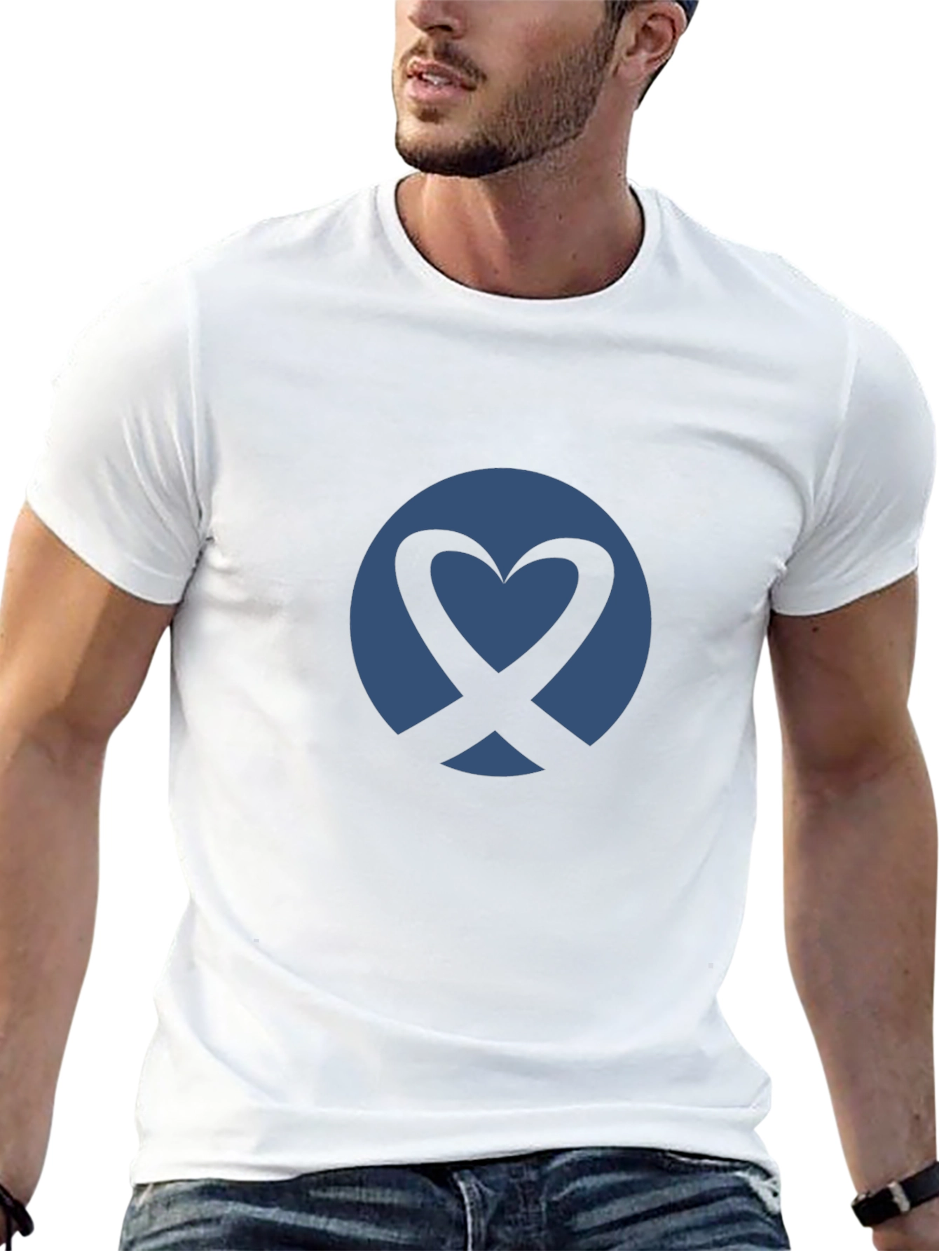 Heart X Graphic Tee - Mens Black T-Shirt