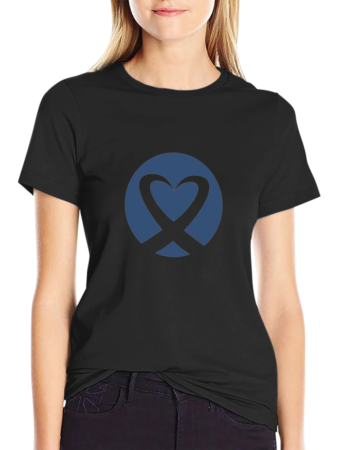 Heart X Graphic Tee - Mens Black T-Shirt
