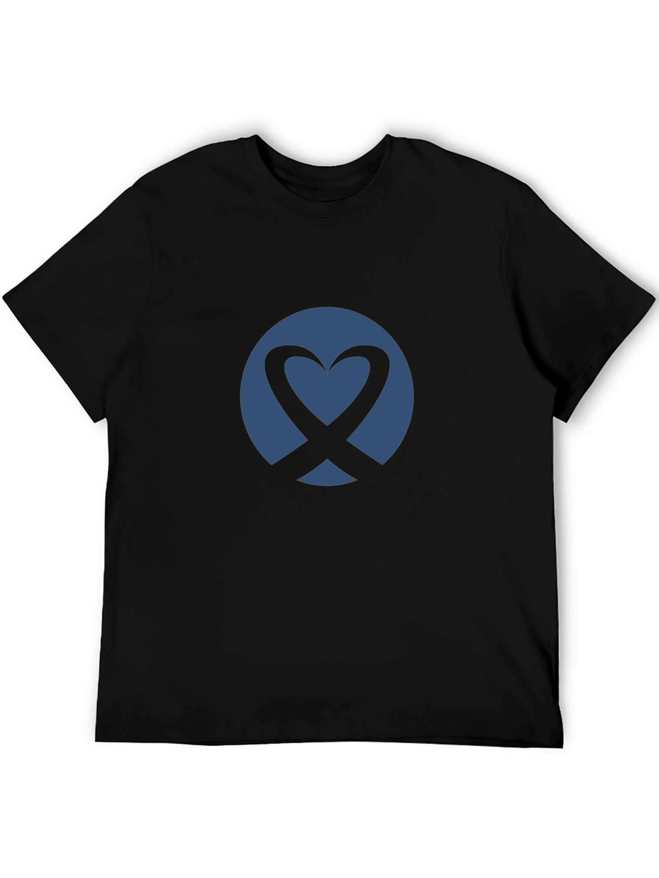 Heart X Graphic Tee - Mens Black T-Shirt