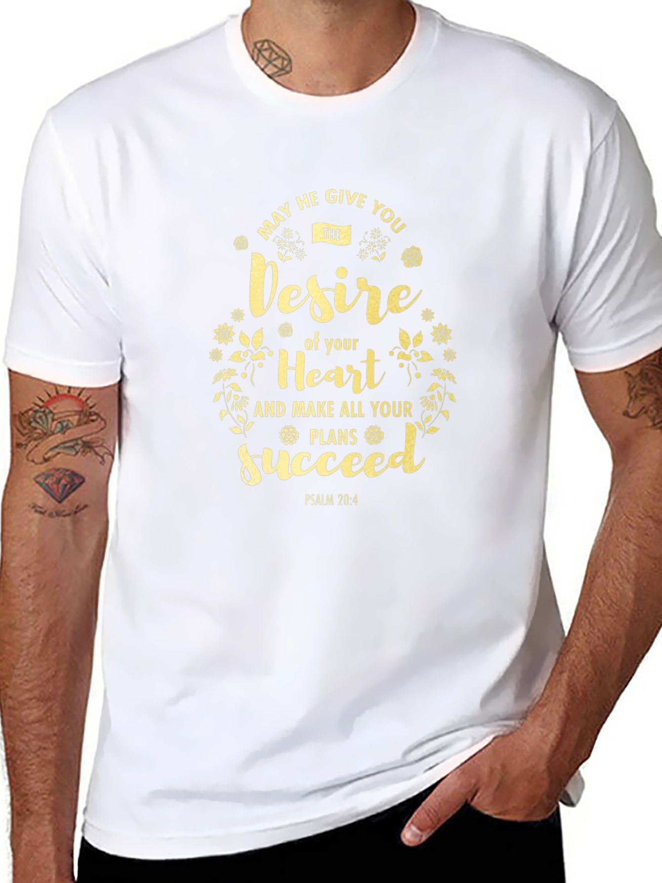 Inspirational Desire of Your Heart Graphic Tee