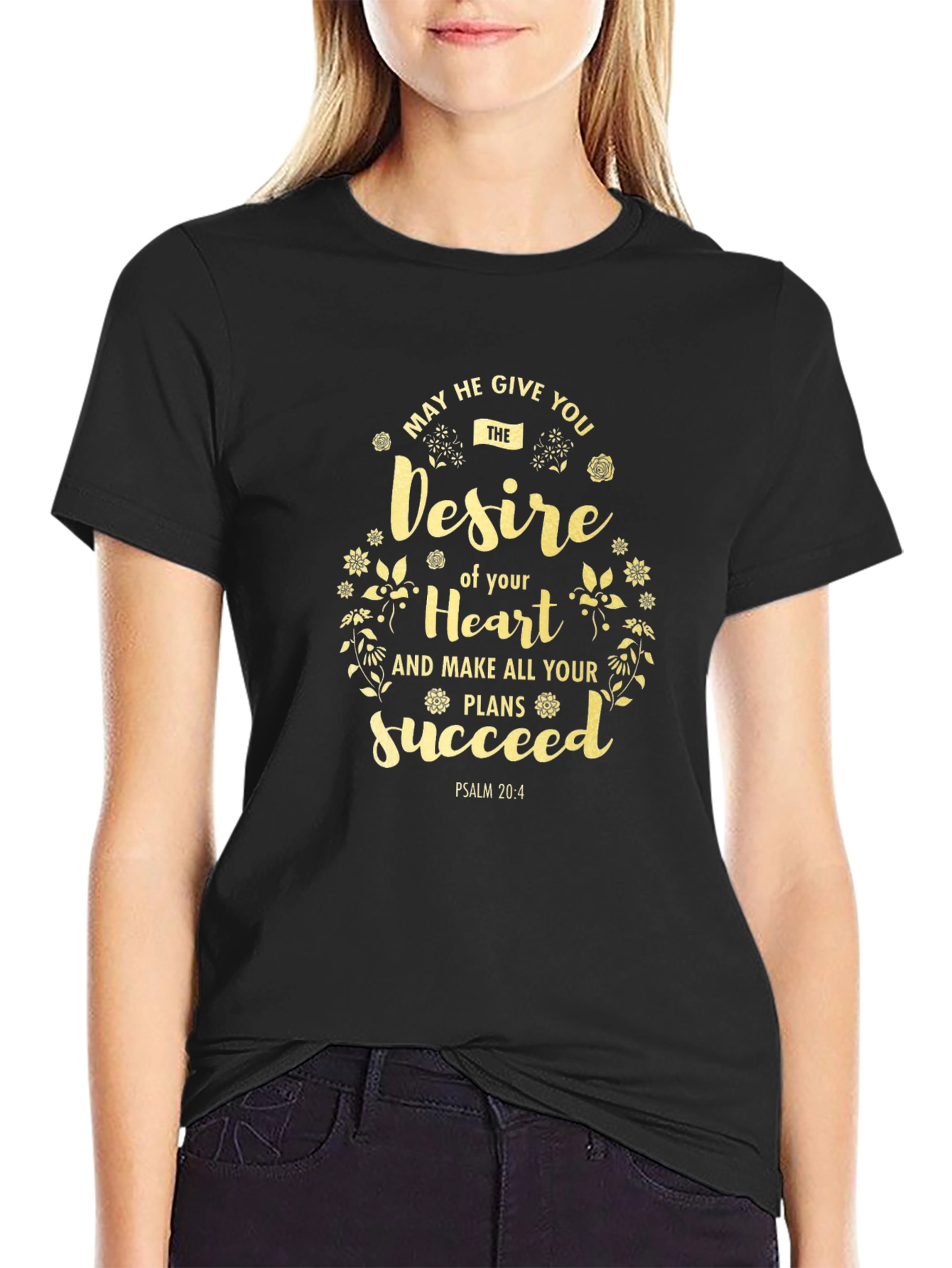 Inspirational Desire of Your Heart Graphic Tee