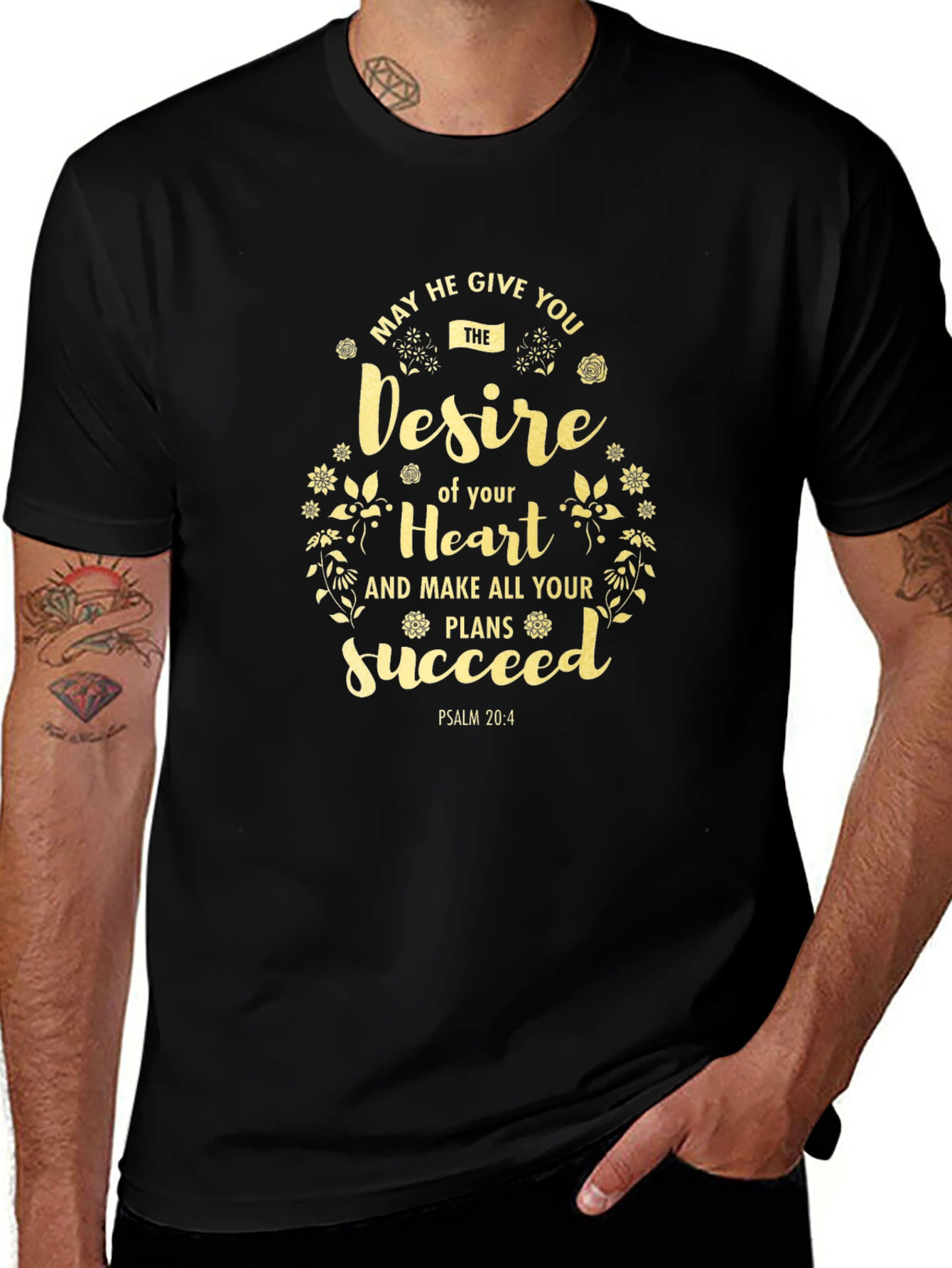 Inspirational Desire of Your Heart Graphic Tee