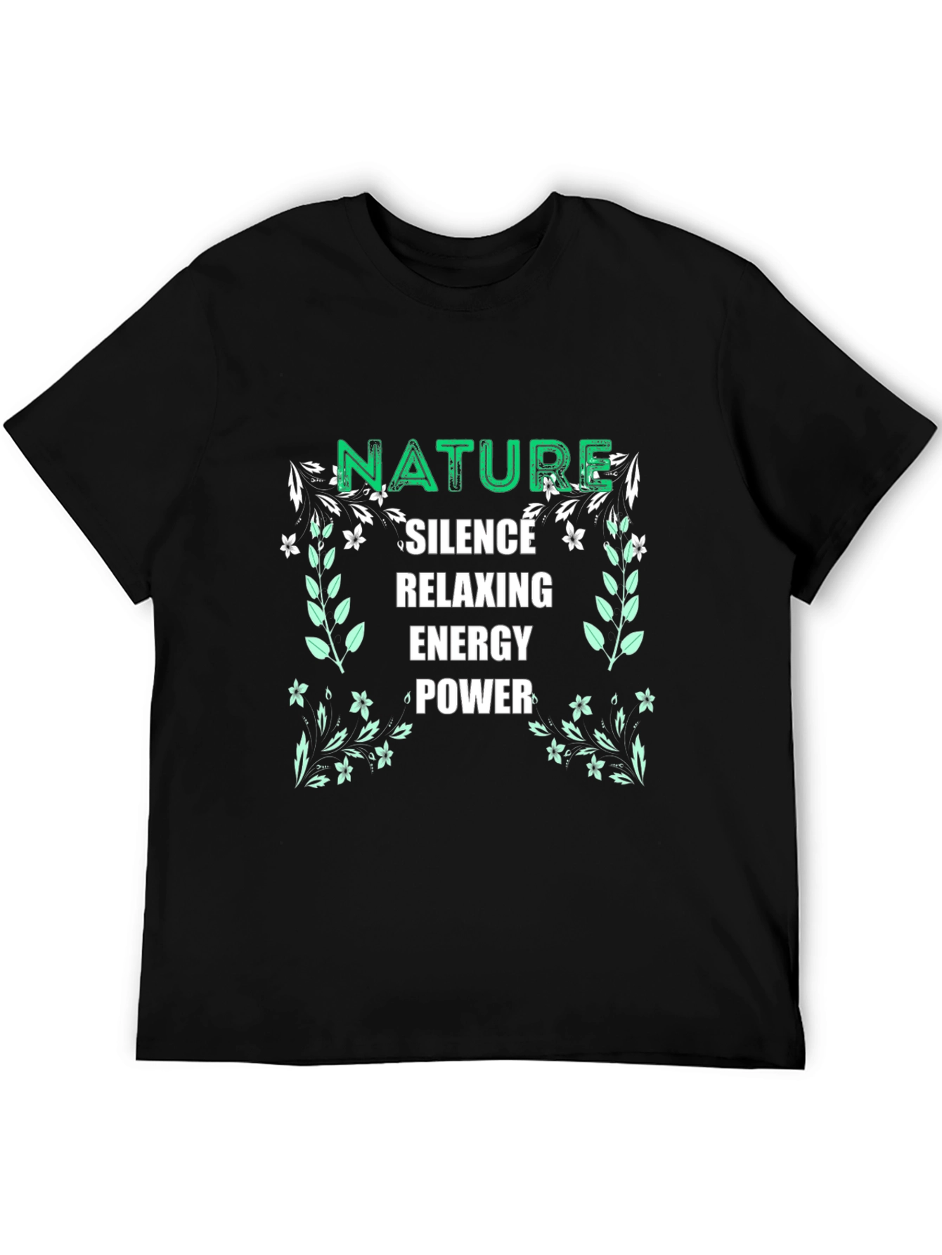 Nature Inspired Black T-Shirt