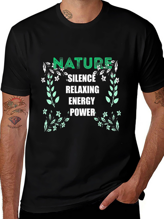 Nature Inspired Black T-Shirt