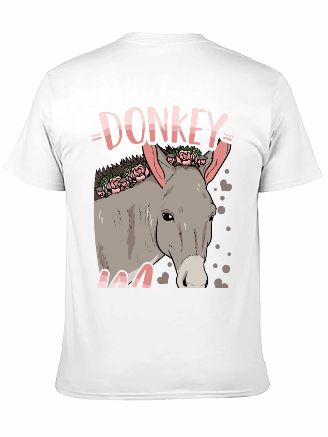 Donkey Floral Graphic Black Tee