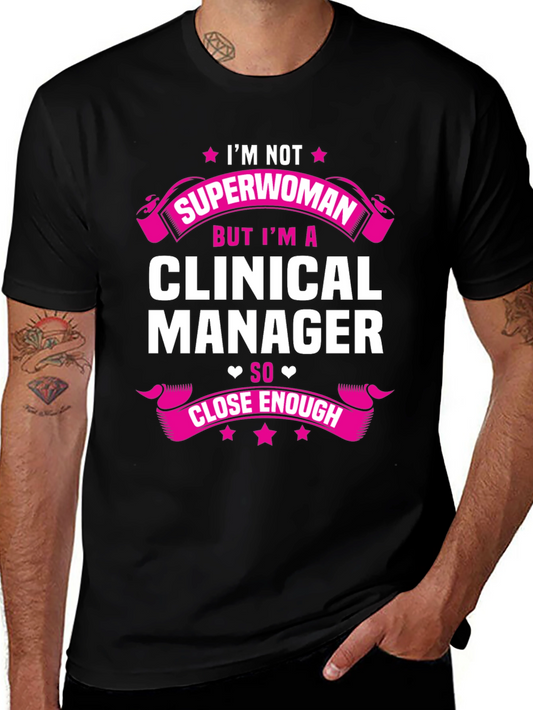 Clinical Manager Superwoman Graphic T-Shirt