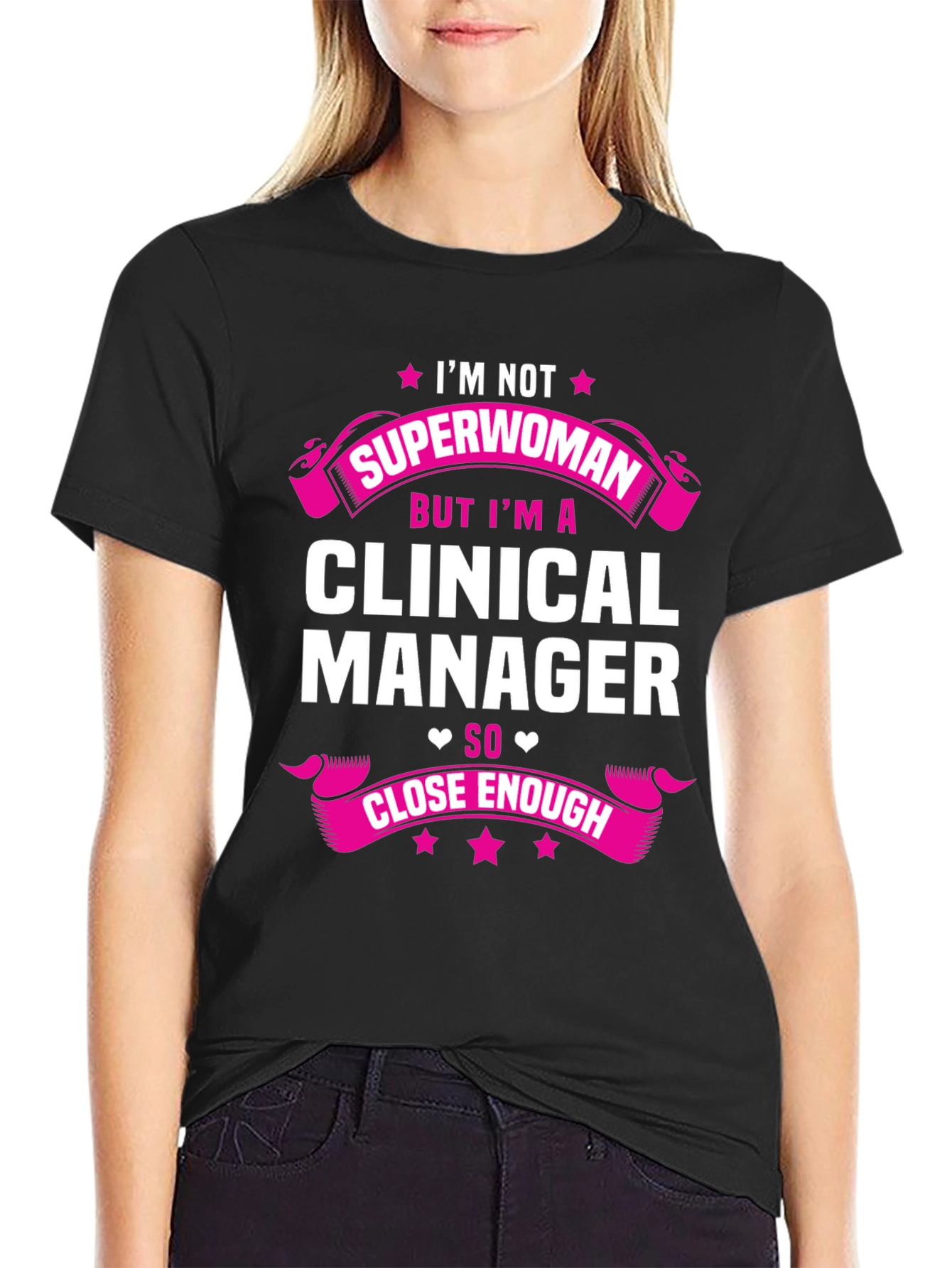 Clinical Manager Superwoman Graphic T-Shirt