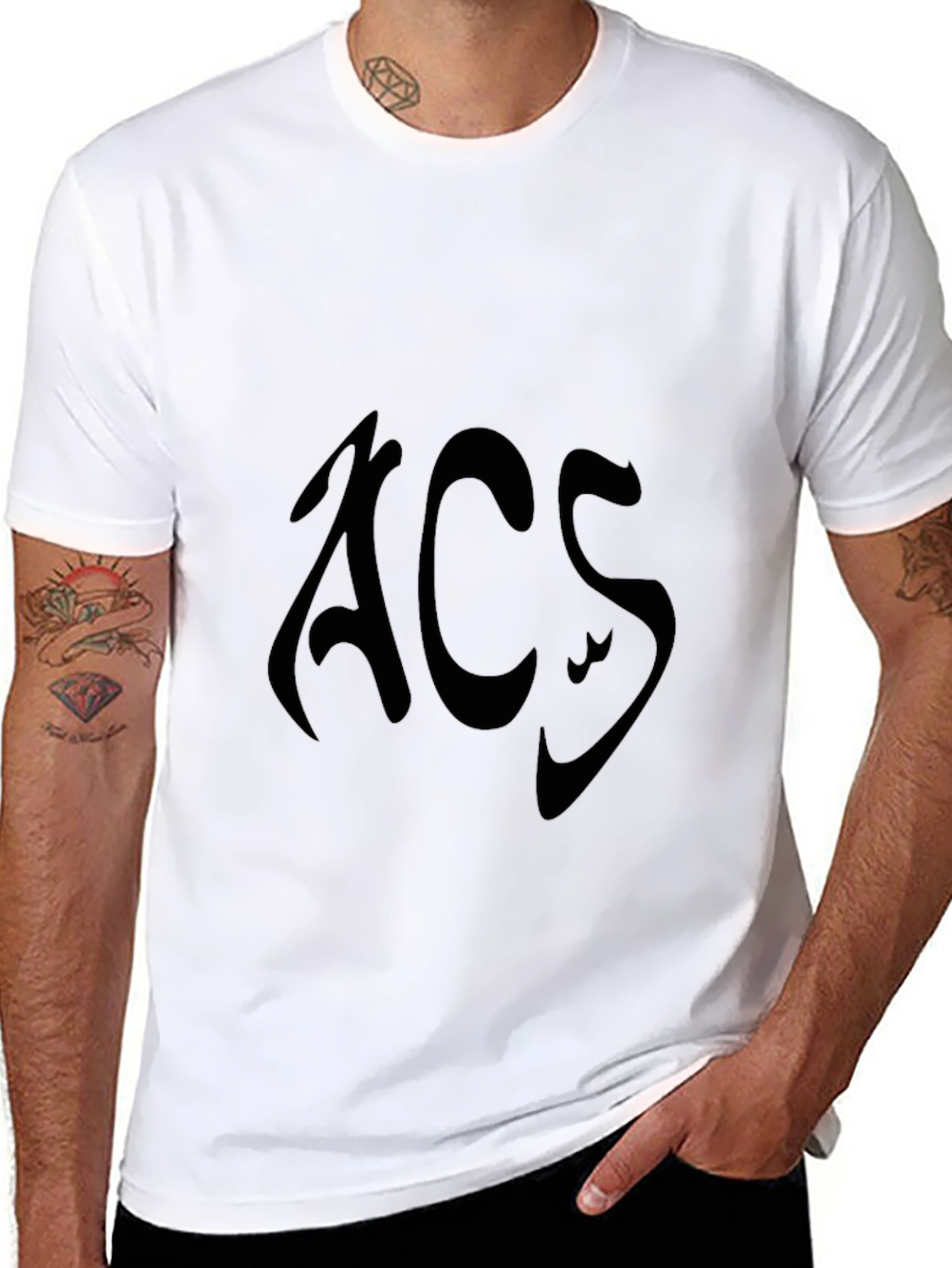 Black Graphic Tee - ACS Design
