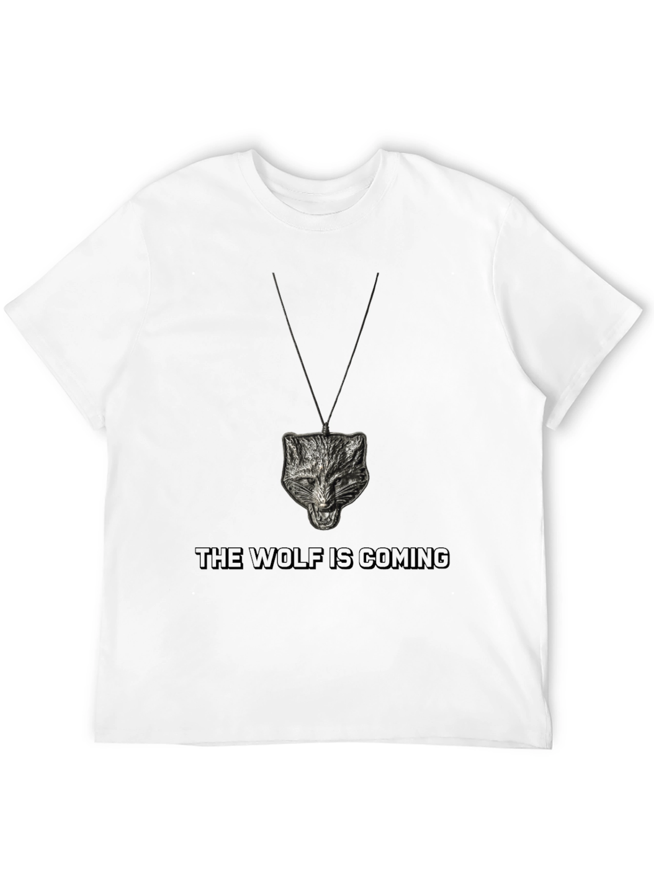 Wolf Pendant Graphic Tee - The Wolf is Coming