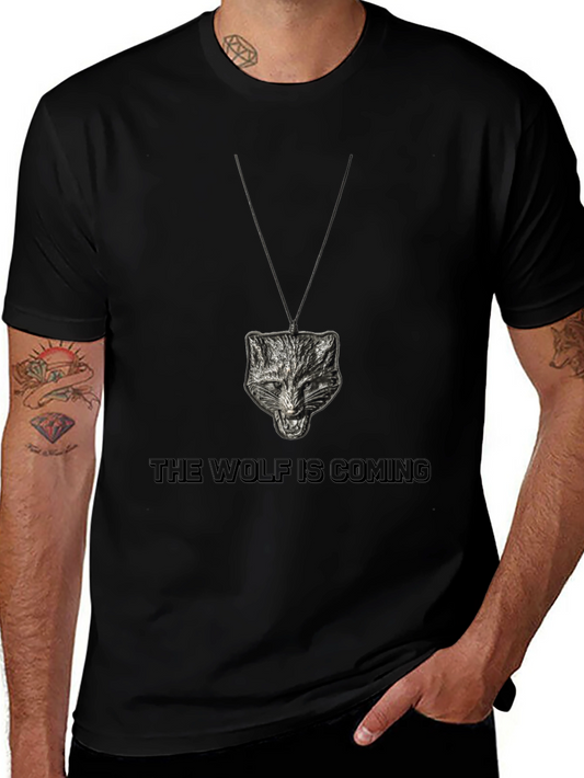 Wolf Pendant Graphic Tee - The Wolf is Coming