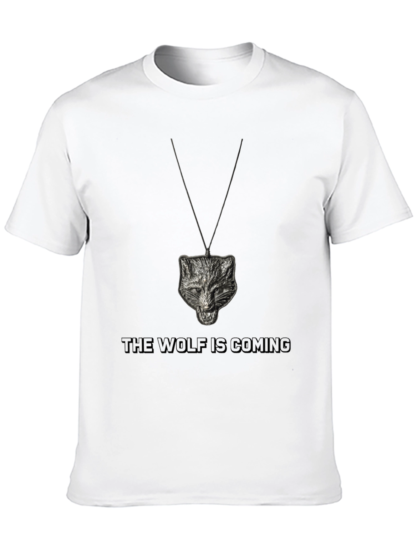 Wolf Pendant Graphic Tee - The Wolf is Coming