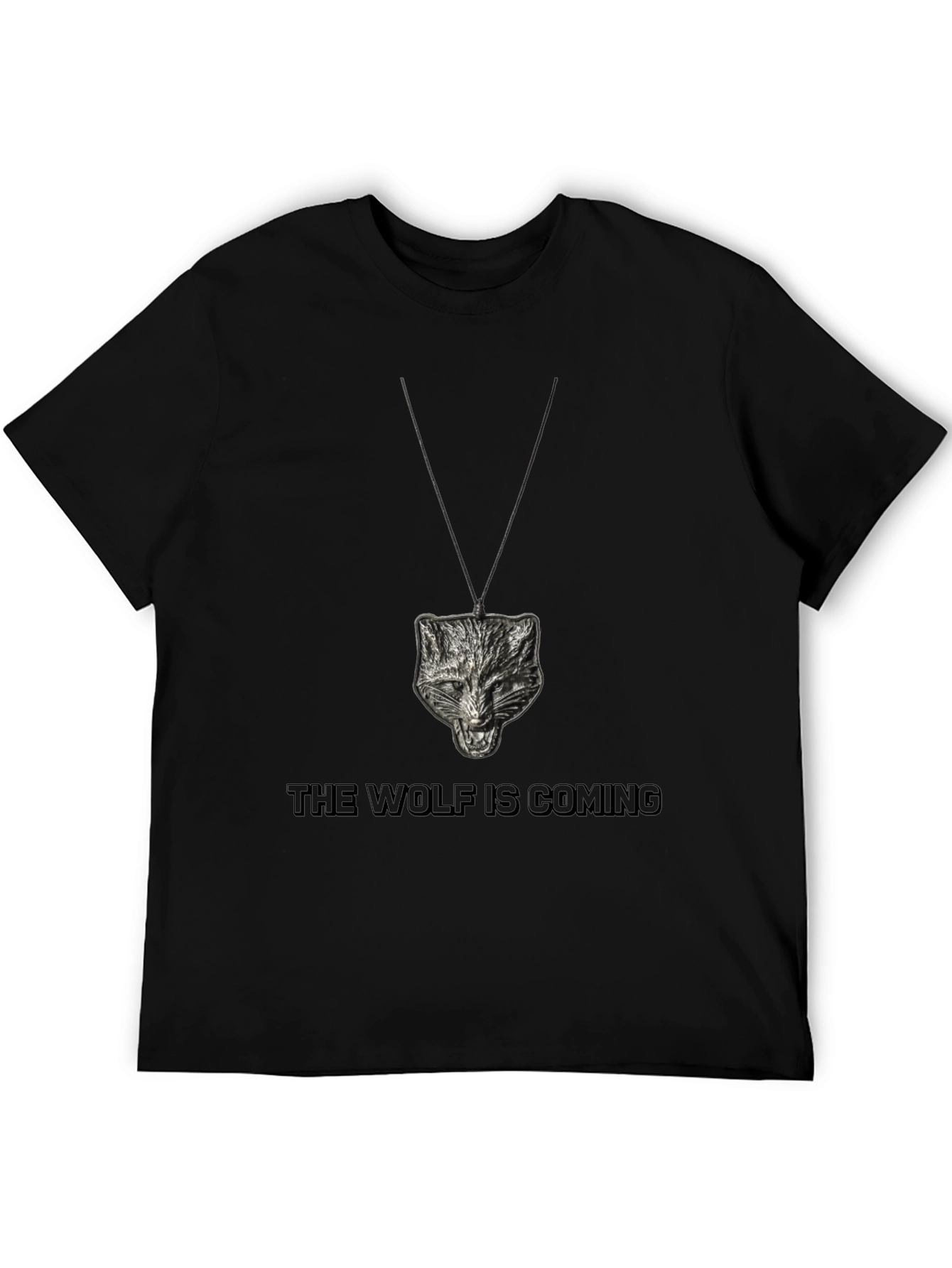 Wolf Pendant Graphic Tee - The Wolf is Coming