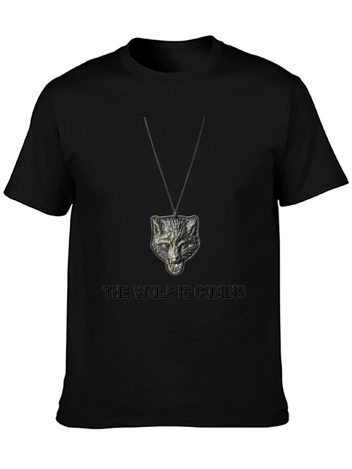 Wolf Pendant Graphic Tee - The Wolf is Coming