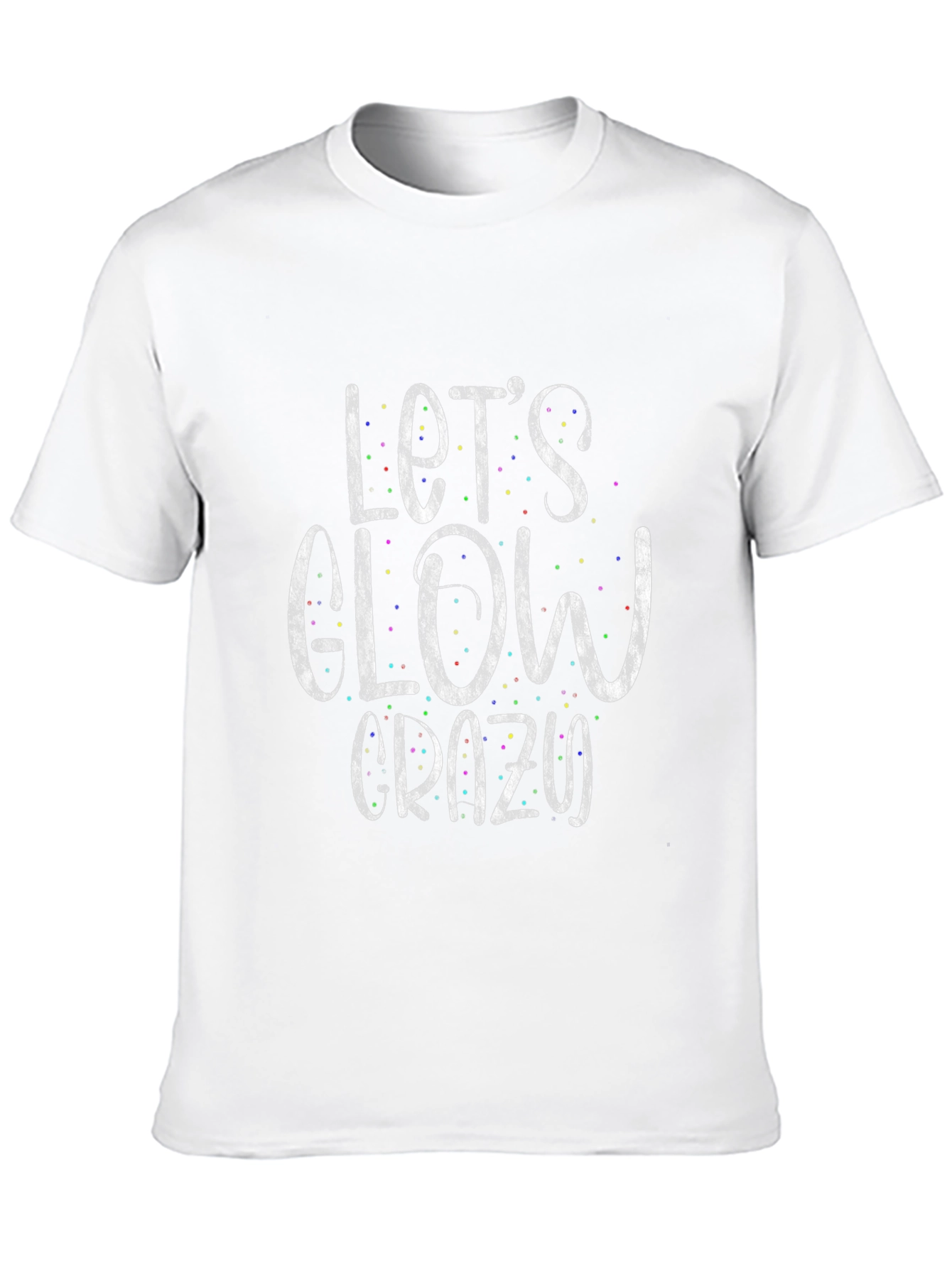 Lets Glow Crazy Black Tee