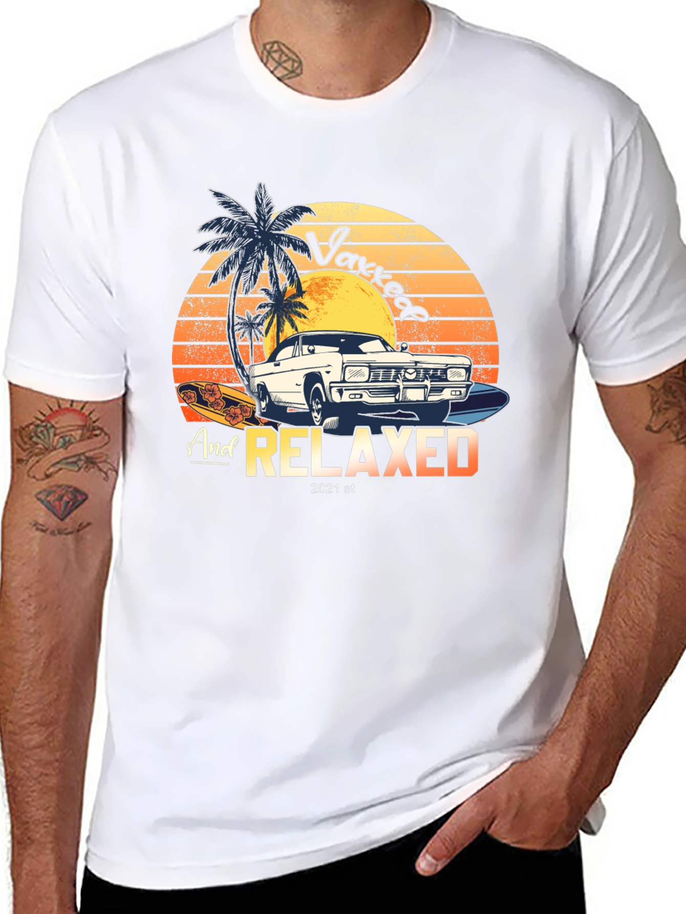 Vaxxed and Relaxed 2021 Graphic T-Shirt