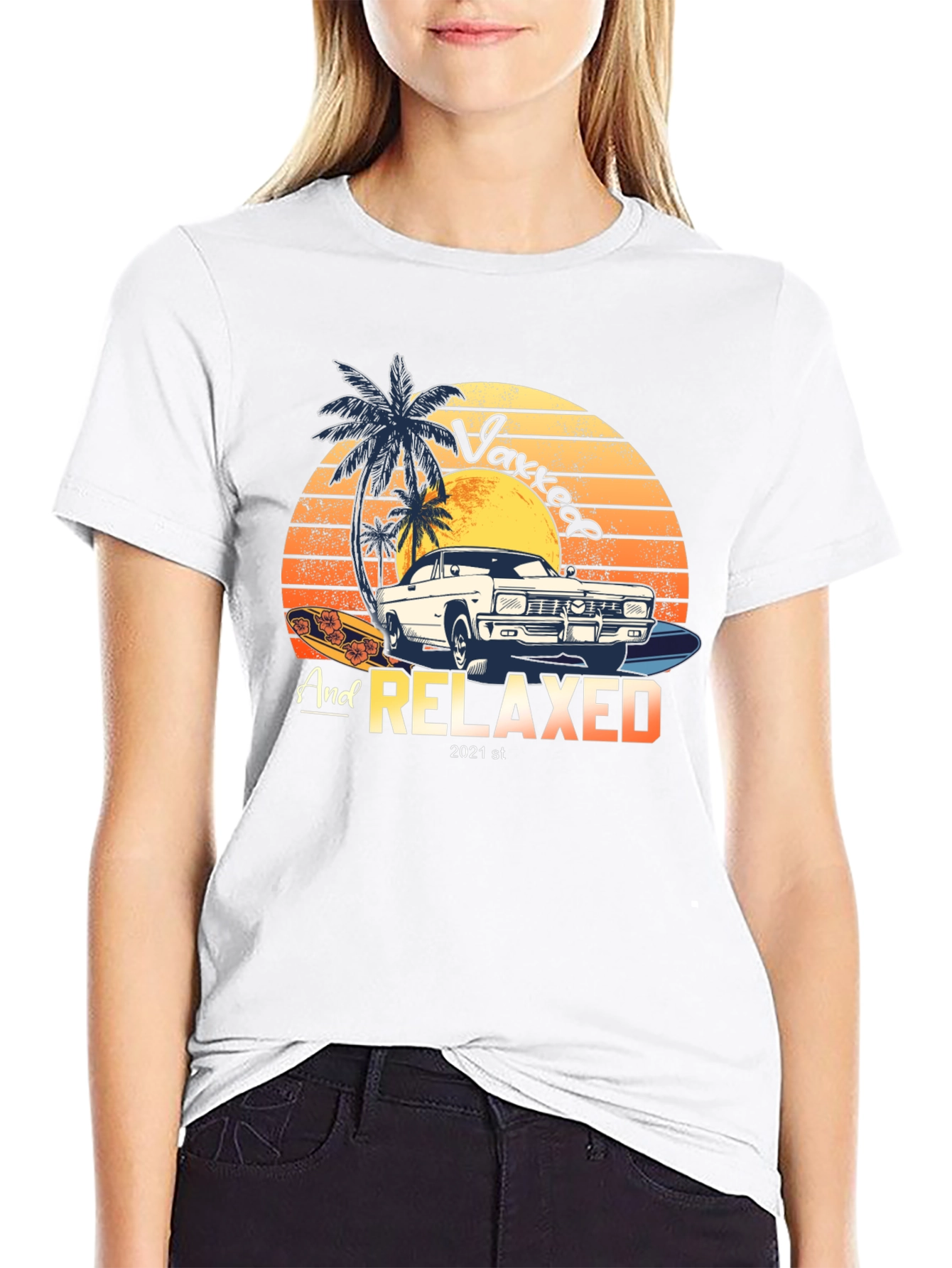 Vaxxed and Relaxed 2021 Graphic T-Shirt