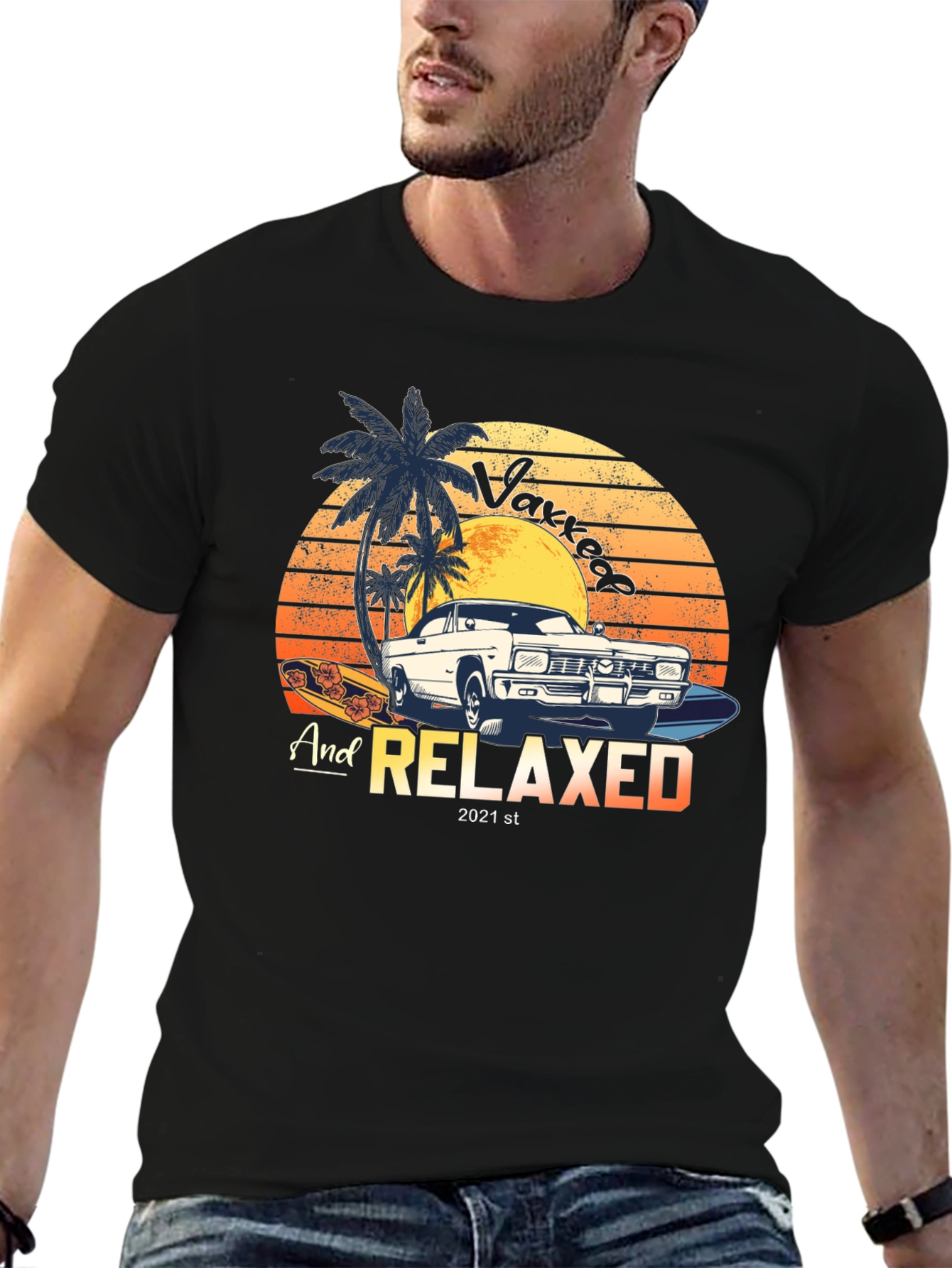 Vaxxed and Relaxed 2021 Graphic T-Shirt