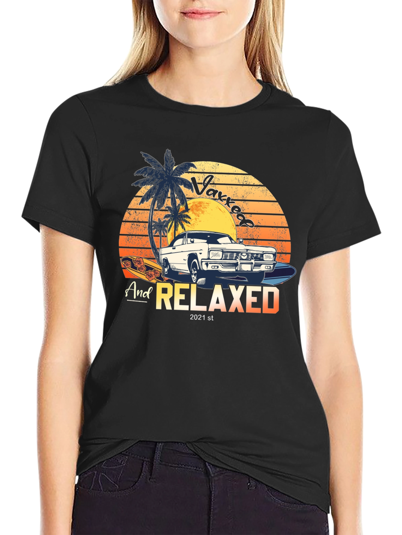 Vaxxed and Relaxed 2021 Graphic T-Shirt