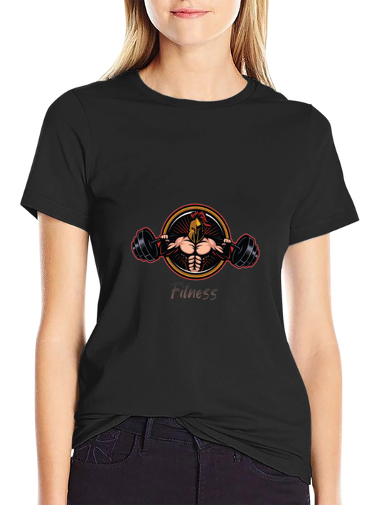 Spartan Fitness T-Shirt - Black Graphic Tee