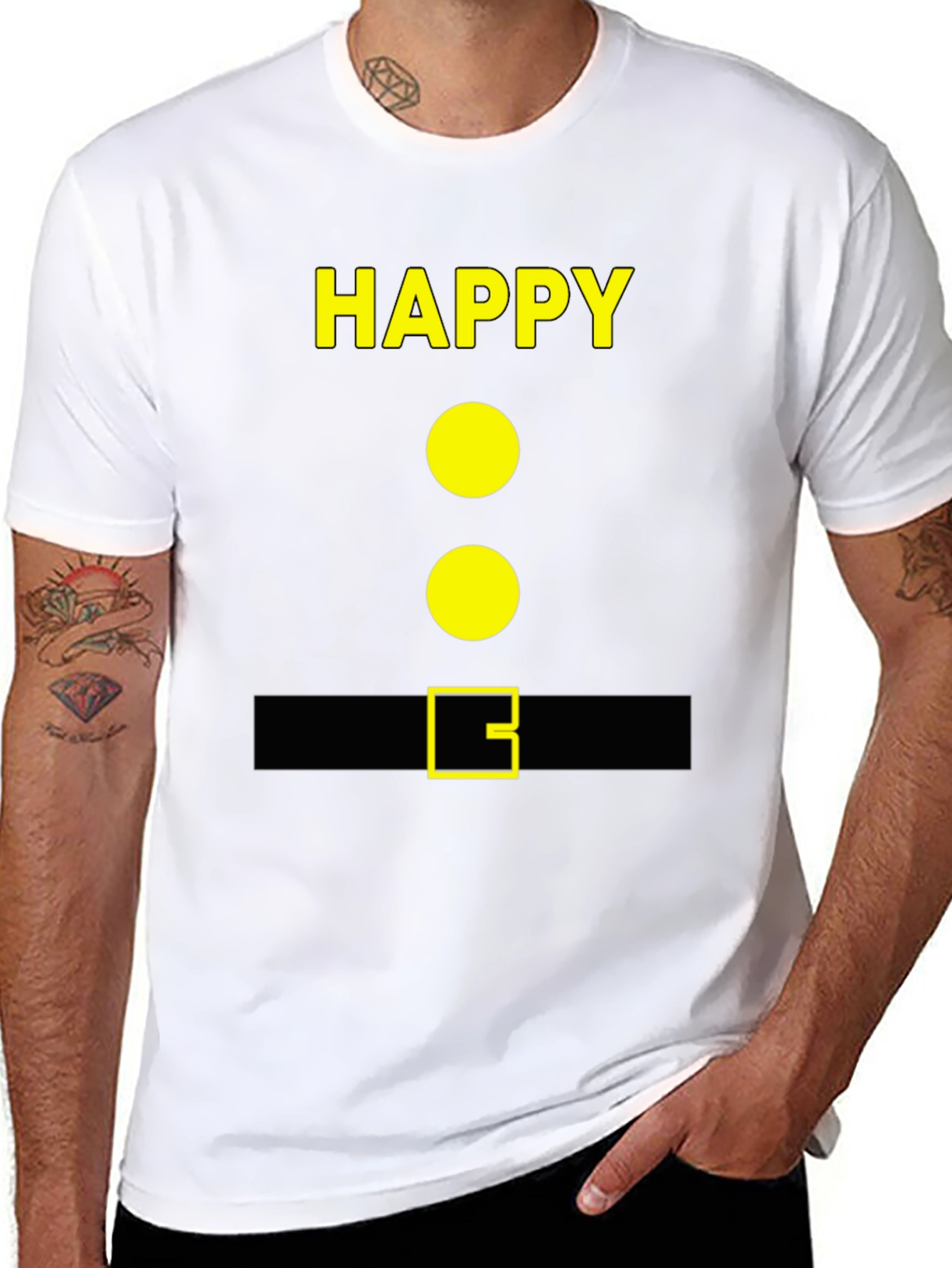 Happy Dwarf Costume T-Shirt - Funny Party Tee