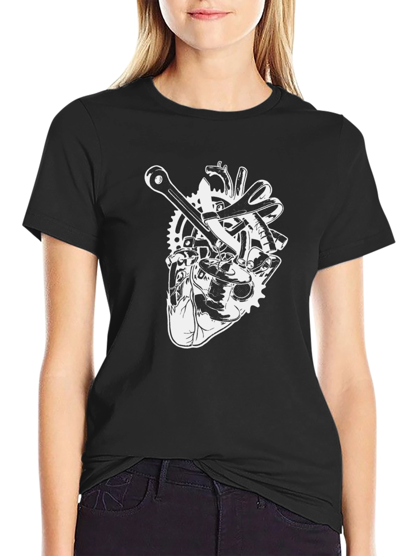 Heart Mechanic Black T-Shirt