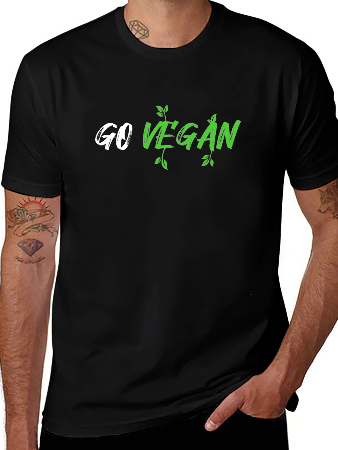 Go Vegan Graphic T-Shirt - Stylish & Comfortable
