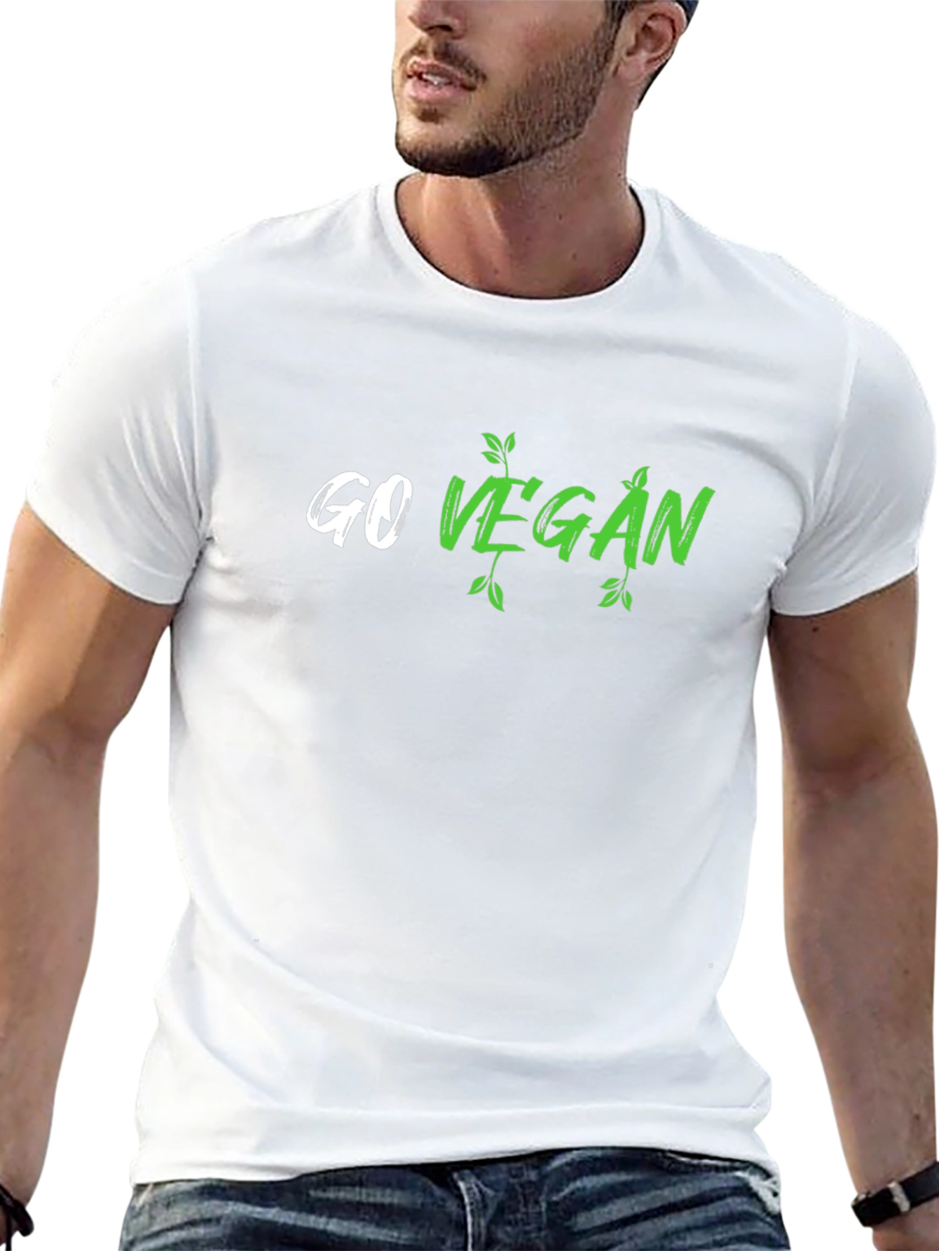 Go Vegan Graphic T-Shirt - Stylish & Comfortable