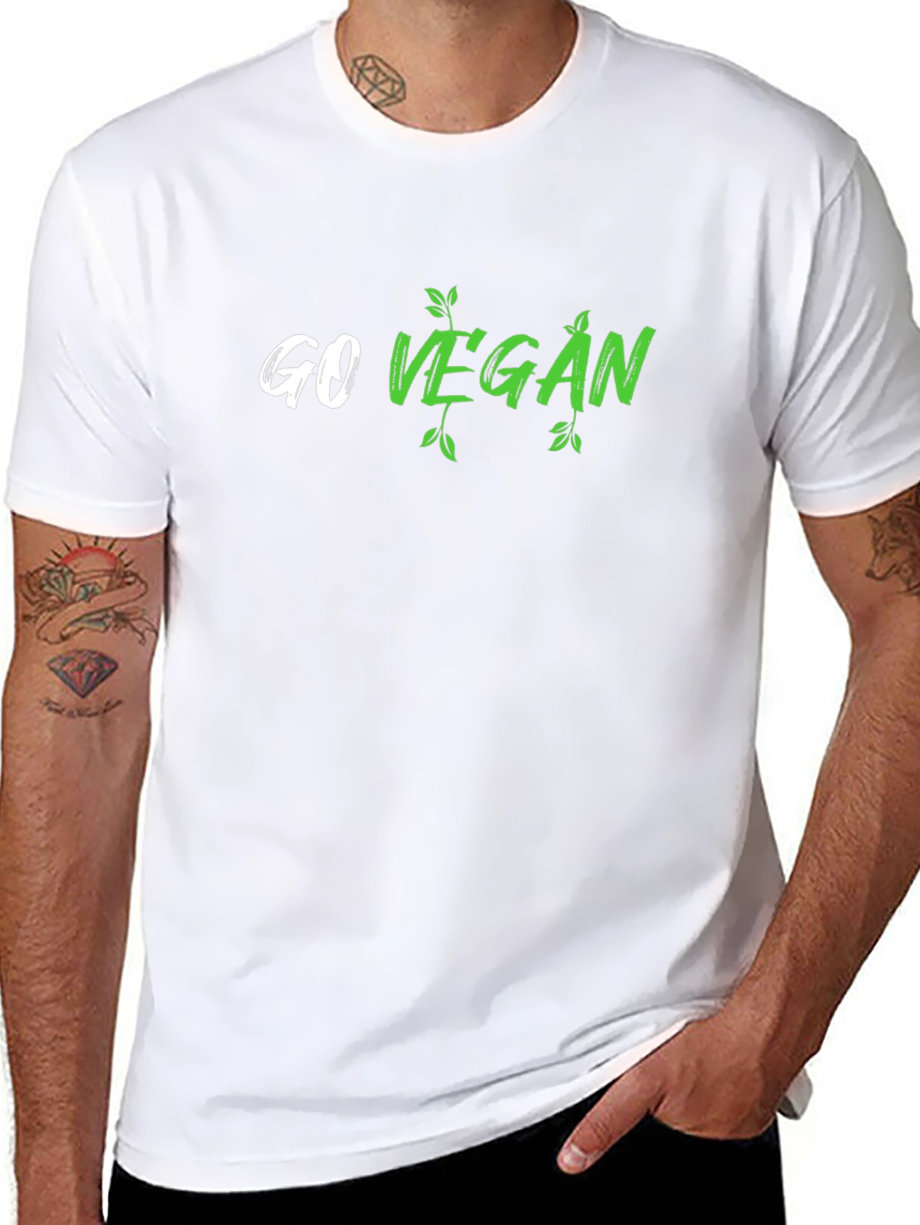 Go Vegan Graphic T-Shirt - Stylish & Comfortable