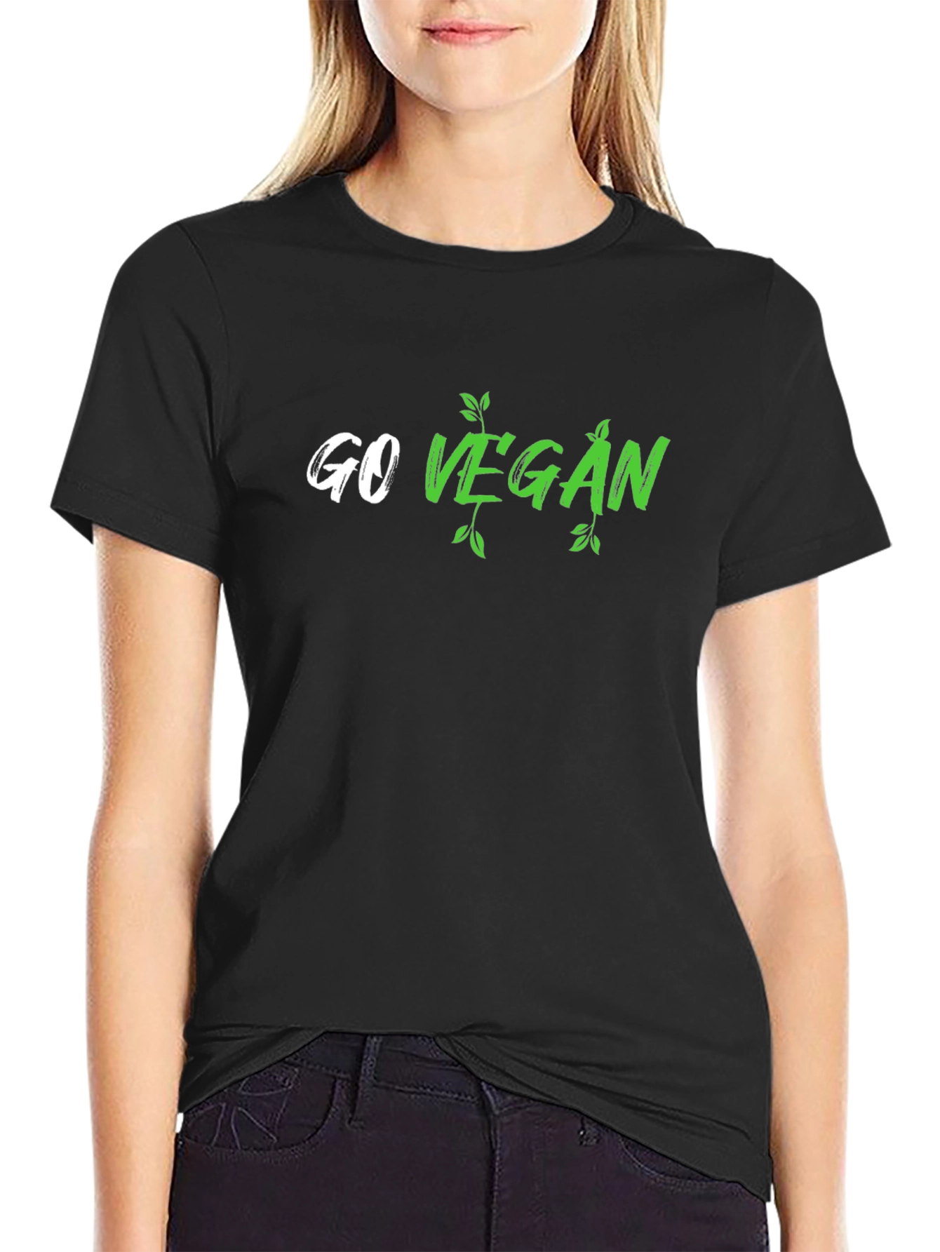 Go Vegan Graphic T-Shirt - Stylish & Comfortable