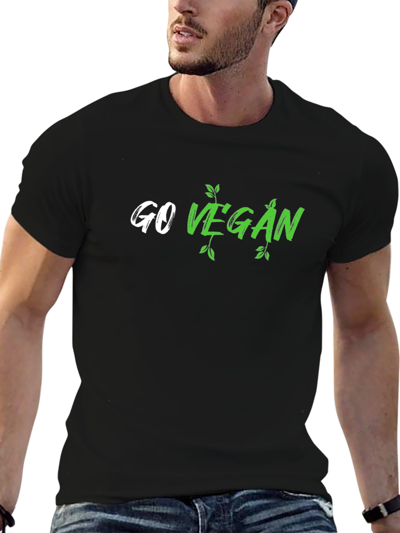Go Vegan Graphic T-Shirt - Stylish & Comfortable