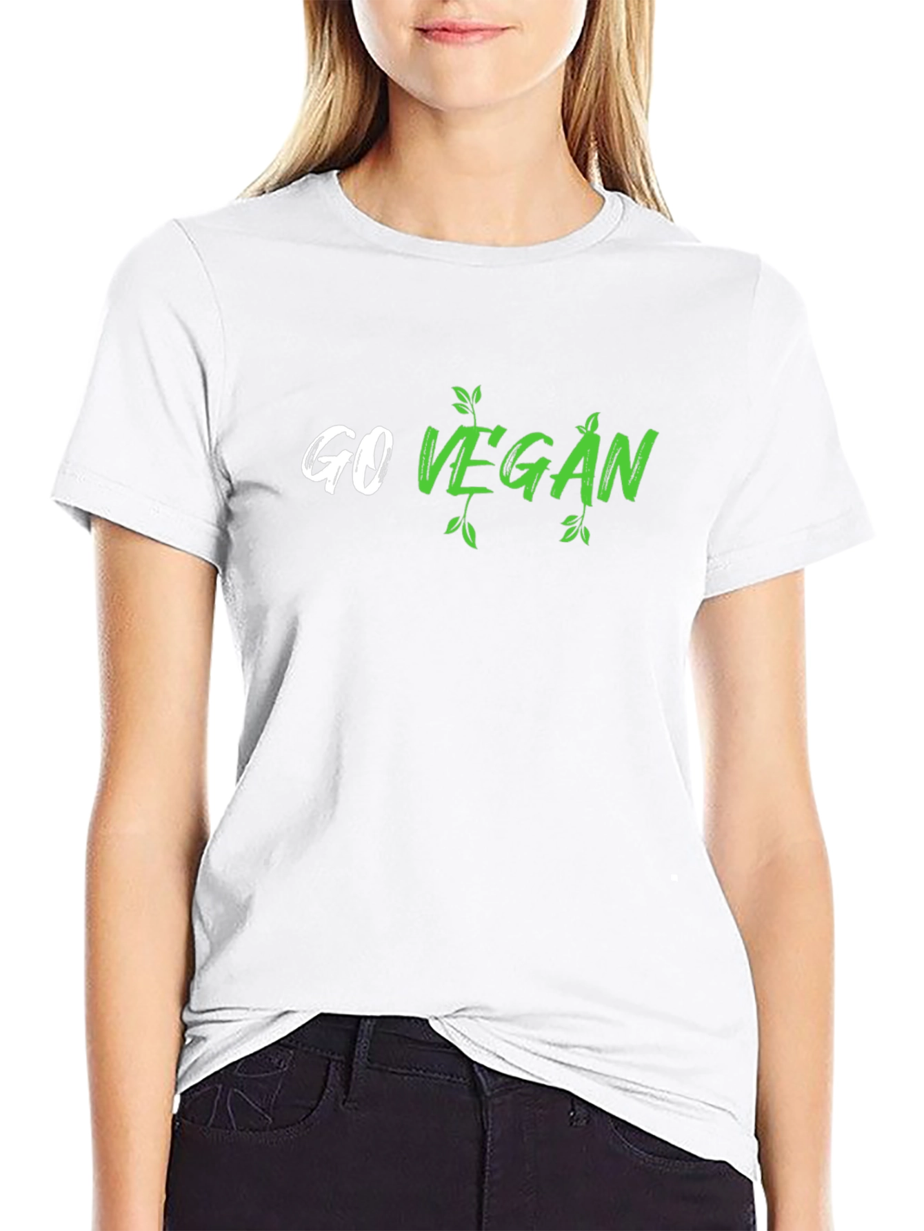 Go Vegan Graphic T-Shirt - Stylish & Comfortable
