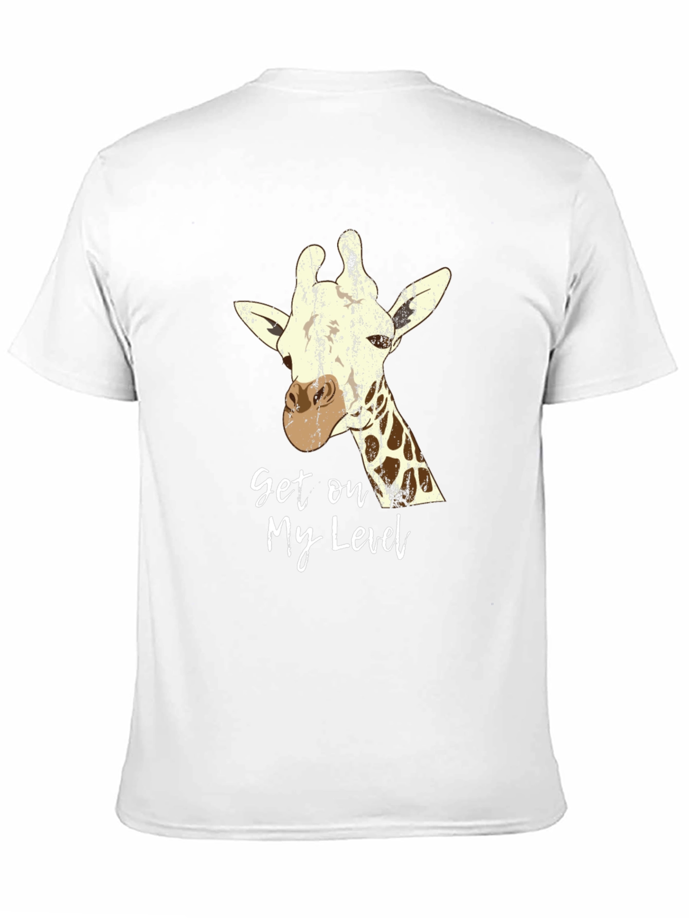 Get on My Level Giraffe Graphic Tee - Black